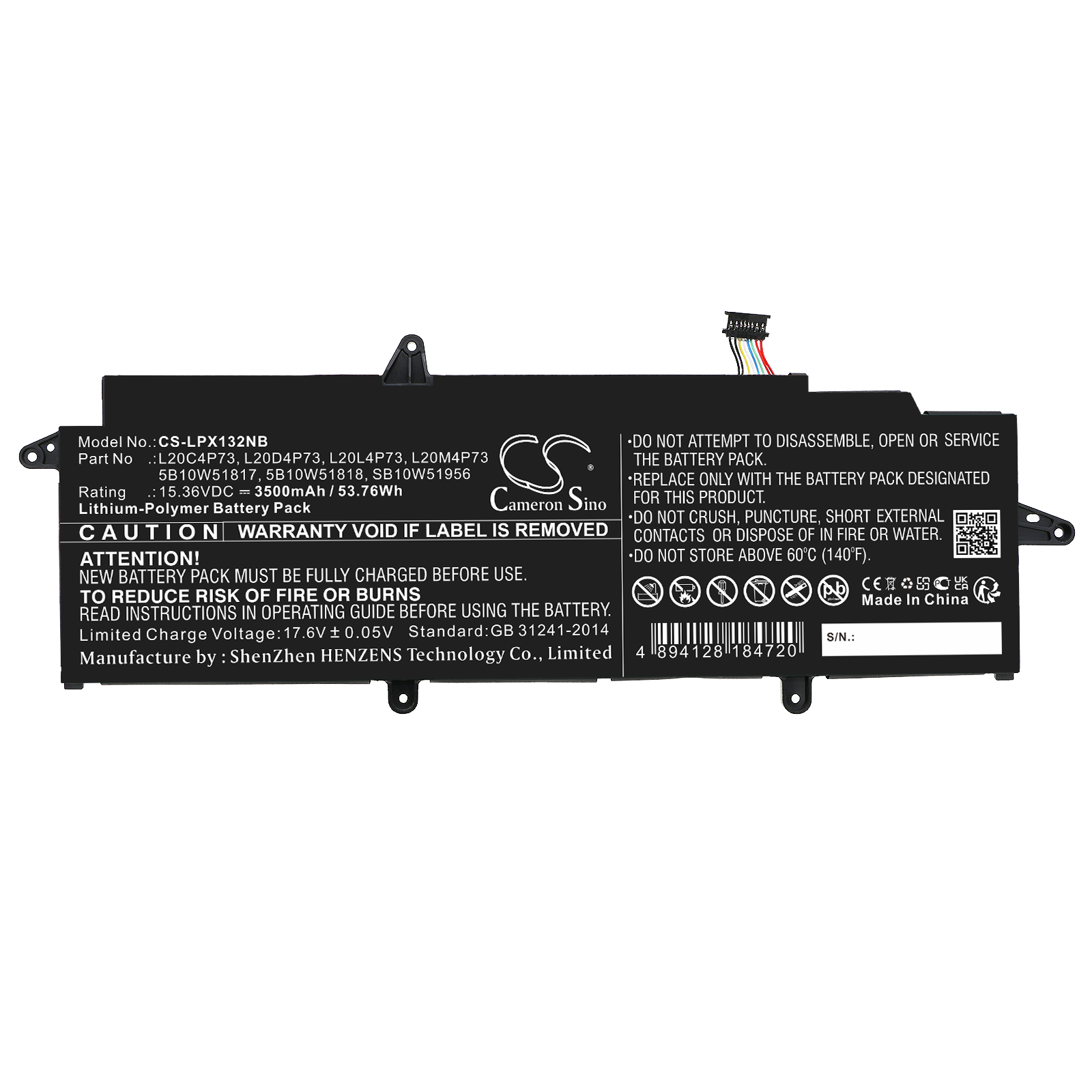 Акумулятор Lenovo ThinkPad X13 Gen 2(AMD)20XH001, ThinkPad X13 Gen 2(AMD)20XH001, ThinkPad X13 Gen 2(AMD)20XH001, ThinkPad X13 Gen 2(AMD)20XH001, ThinkPad X13 Gen 2(AMD)20XH001, ThinkPad X13 Gen 2(AMD)20XH002, ThinkPad X13 Gen 2(AMD)20XH004, - Зображення 3