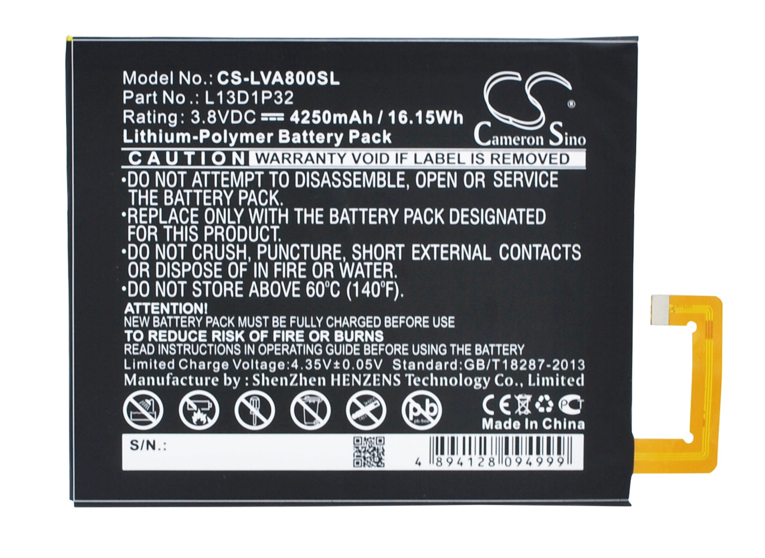 Акумулятор Lenovo IdeaPad A5500, IdeaPad A8, IdeaPad A8-50, TAB3 8