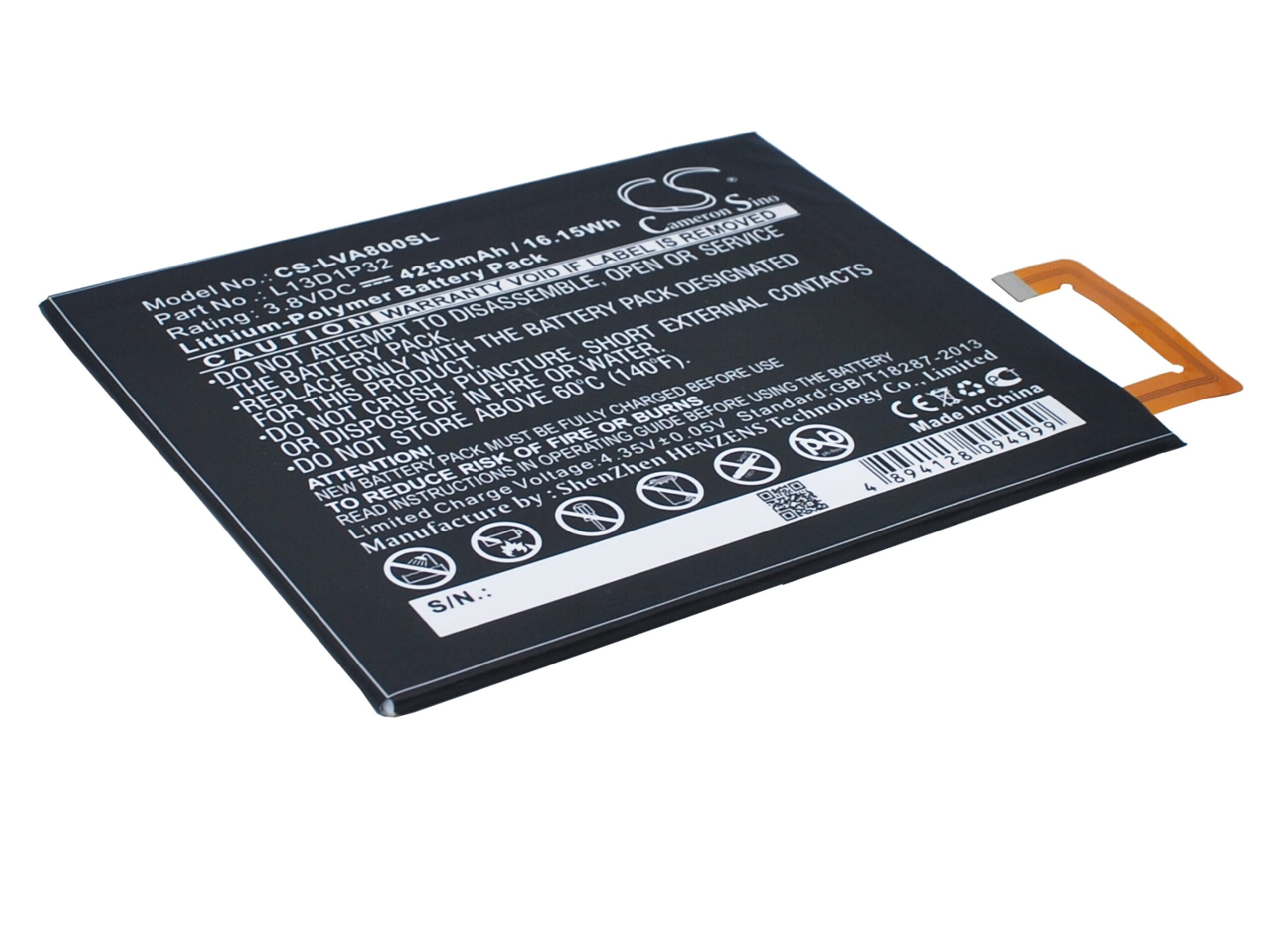 Акумулятор Lenovo IdeaPad A5500, IdeaPad A8, IdeaPad A8-50, TAB3 8 - Зображення 2