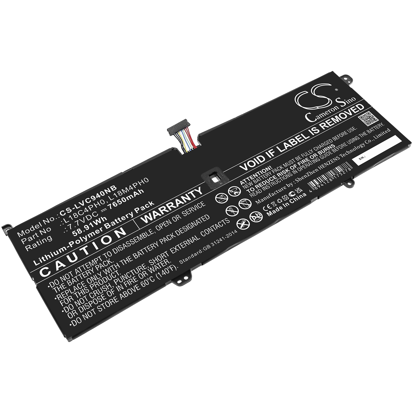 Акумулятор Lenovo Yoga C940 SP/A, Yoga C940-14IIL, Yoga C940-14IIL 81Q90007PH, Yoga C940-14IIL 81Q9000BGJ, Yoga C940-14IIL 81Q9000KAU, Yoga C940-14IIL 81Q9000MUS, Yoga C940-14IIL 81Q9000PMH, Yoga C940-14IIL 81Q9000SCK, Yoga C940-14IIL 81Q9000UCK,
