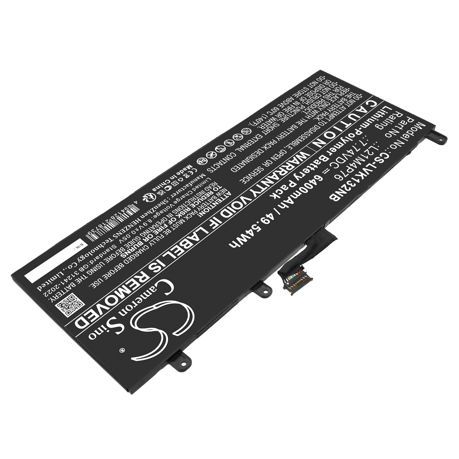 Акумулятор Lenovo ThinkPad X13S GEN 1-21BX000EHV, ThinkPad X13S GEN 1-21BX000GSC, ThinkPad X13S GEN 1-21BX000HMB, ThinkPad X13S GEN 1-21BX000HSC, ThinkPad X13S GEN 1-21BX000JIX, ThinkPad X13S GEN 1-21BX000JSP, ThinkPad X13S GEN 1-21BX000KMH, - Зображення 2
