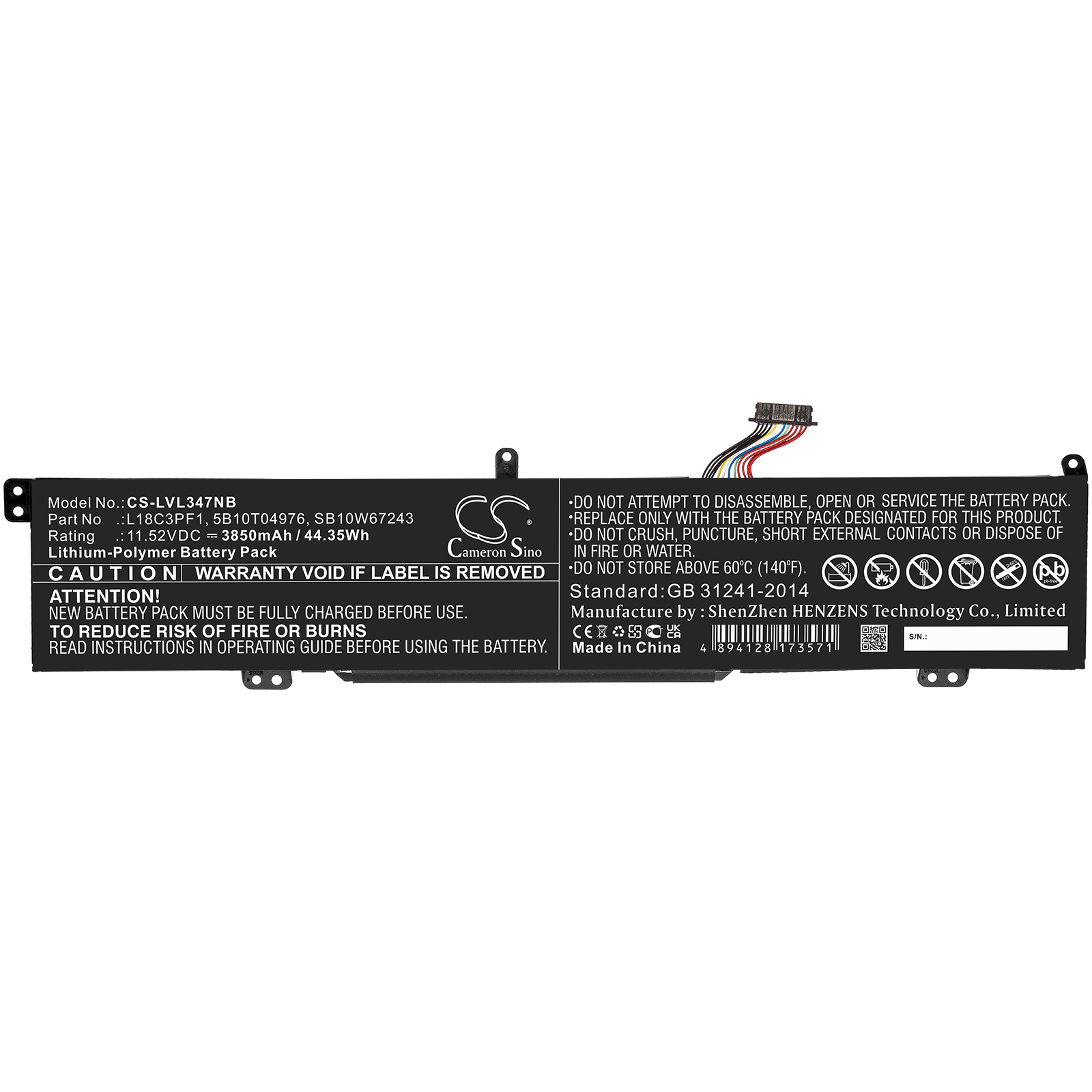 Акумулятор Lenovo Ideapad L340 15 Gaming, Ideapad L340 17 Gaming, Ideapad L340 17 Gaming L340-17, Ideapad L340 Gaming 15, Ideapad L340 Gaming 17, Ideapad L340-15irh Gaming, Ideapad L340-15irh(81lk00ckge), Ideapad L340-15irh. Ideapad L3, Ideapad - Зображення 3