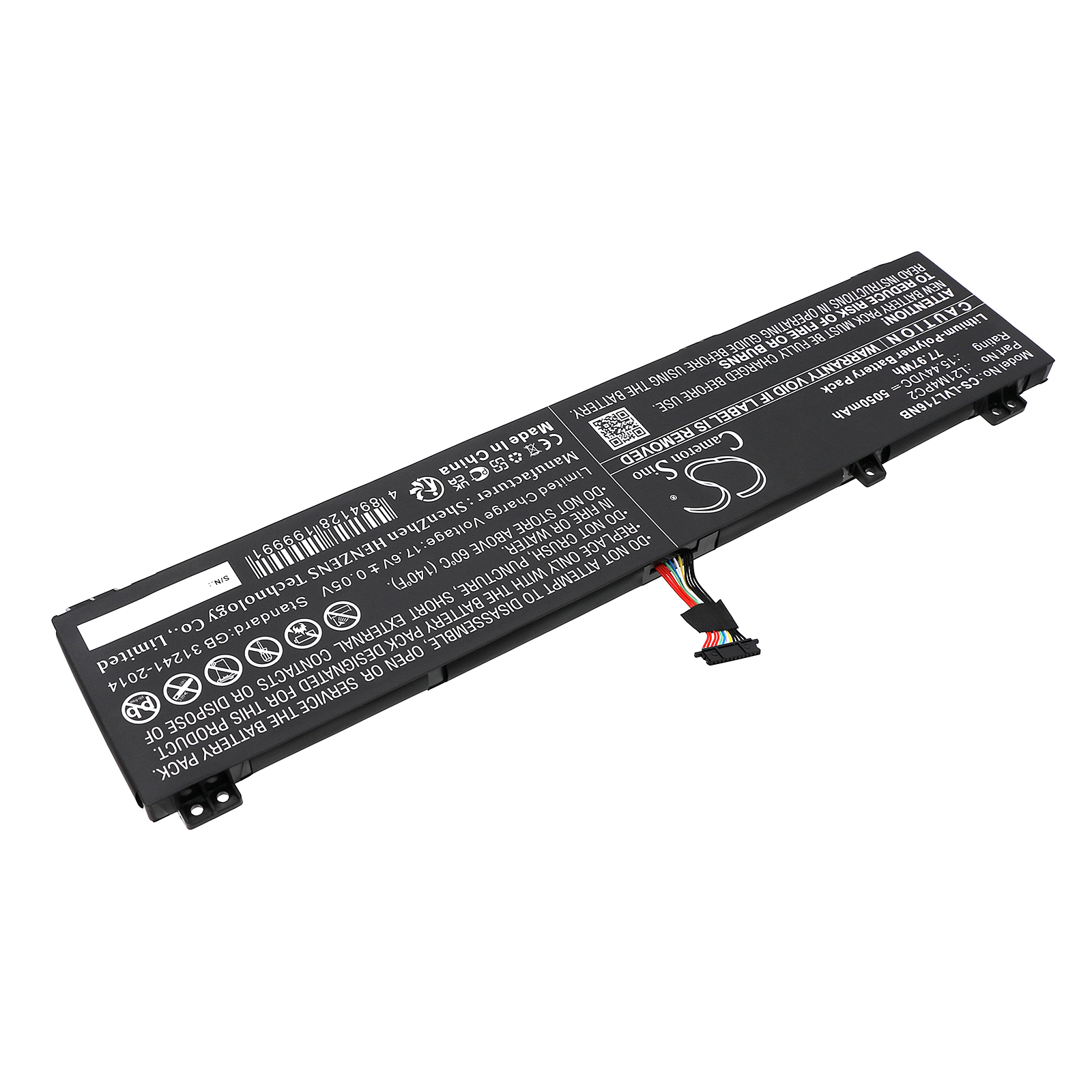 Акумулятор Lenovo Legion 7 16ARHA7 82UH0000US, Legion 7 16ARHA7 82UH0004UK, Legion 7 16ARHA7 82UH0008GE, Legion 7 16ARHA7 82UH000AMZ, Legion 7 16ARHA7 82UH000EMX, Legion 7 16ARHA7 82UH000HPG, Legion 7 16ARHA7 82UH000QMB, Legion 7 16ARHA7 82UH000TMZ, - Зображення 2