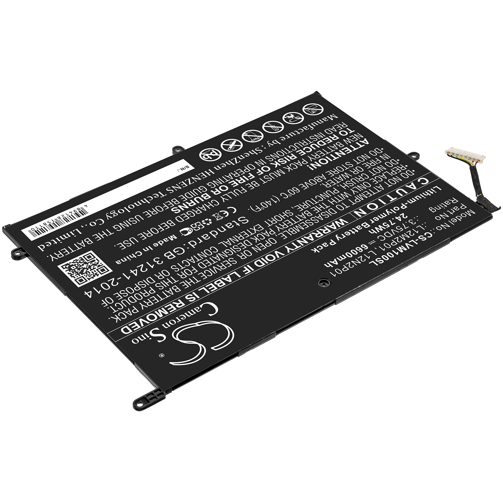 Акумулятор Lenovo Miix 10, ThinkPad Tablet 2 3679 - 10.1, Z2760 - Зображення 2