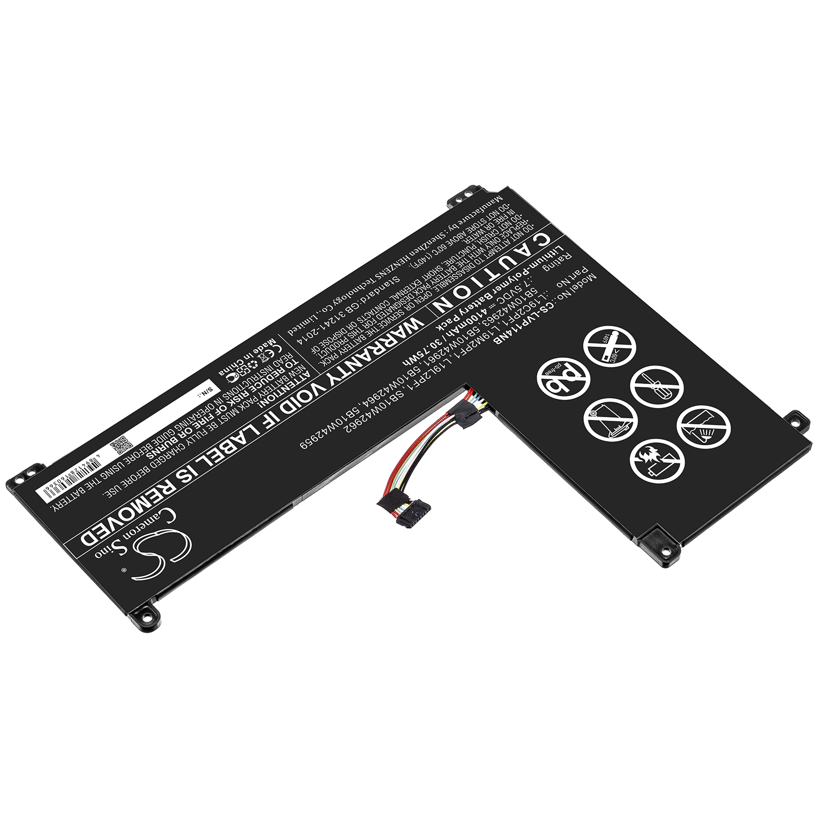 Акумулятор Lenovo IdeaPad 1 11ADA05 82GV0002ID, IdeaPad 1 11ADA05 82GV0009ID, IdeaPad 1 11ADA05 82GV000JID, IdeaPad 1 11ADA05 82GV000RJP, IdeaPad 1 11ADA05 82GV0011TW, IdeaPad 1 11ADA05 82GV0018MJ, IdeaPad 1 11ADA05 82GV001HGE, IdeaPad 1 11ADA05 - Зображення 2