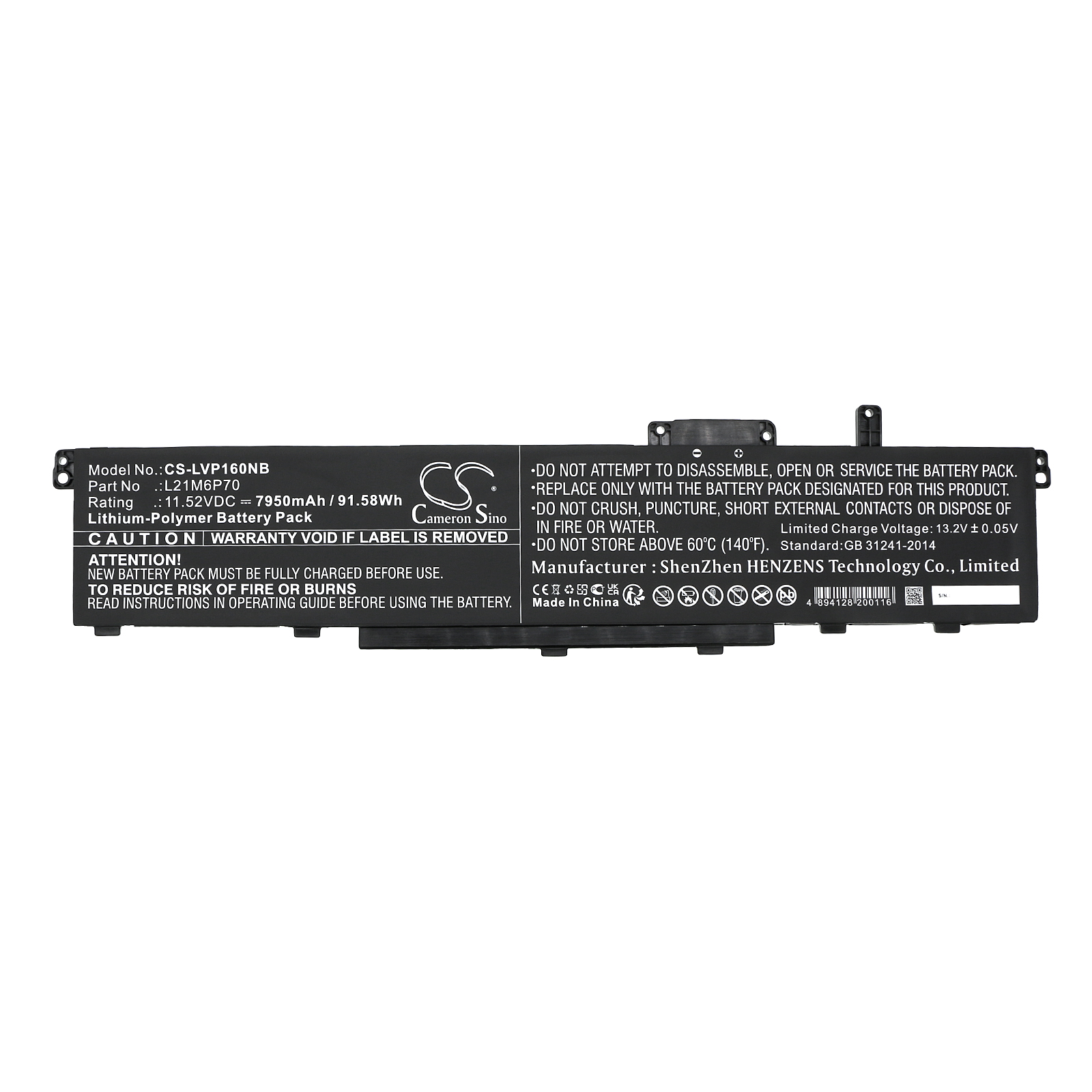 Акумулятор Lenovo ThinkPad P16 00CD 2022, ThinkPad P16 Gen1, ThinkPad P16 Gen1 2022 - Зображення 3