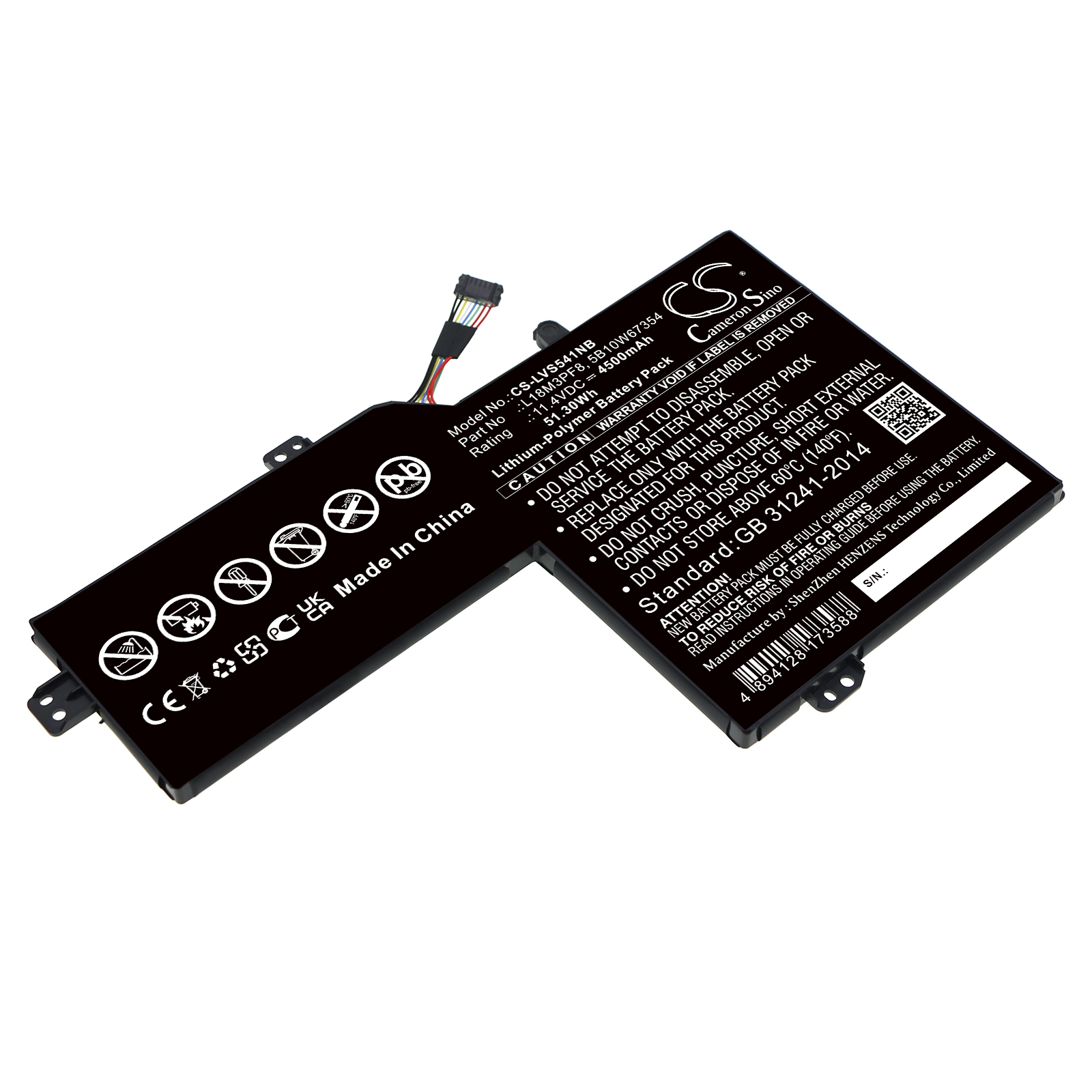Акумулятор Lenovo Ideapad S540 15, Ideapad S540-15iml, Ideapad S540-15iml 81ng001kau, Ideapad S540-15iml 81ng0022au, Ideapad S540-15iml 81ng-003k(8, Ideapad S540-15iml 81ng00bcmh, Ideapad S540-15iml 81ng00beck, Ideapad S540-15iml 81ng00bfck, Ideapad