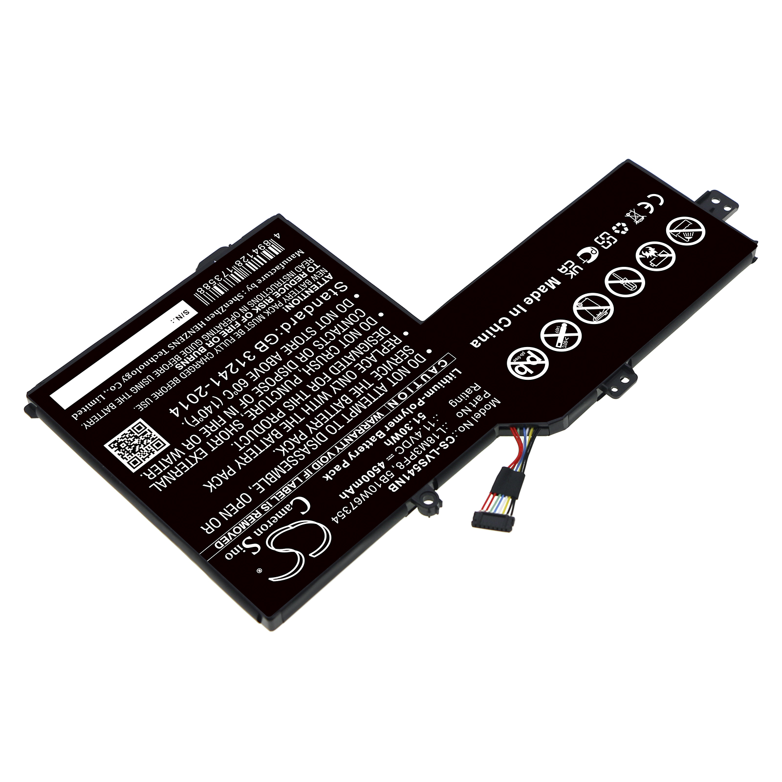 Акумулятор Lenovo Ideapad S540 15, Ideapad S540-15iml, Ideapad S540-15iml 81ng001kau, Ideapad S540-15iml 81ng0022au, Ideapad S540-15iml 81ng-003k(8, Ideapad S540-15iml 81ng00bcmh, Ideapad S540-15iml 81ng00beck, Ideapad S540-15iml 81ng00bfck, Ideapad - Зображення 2