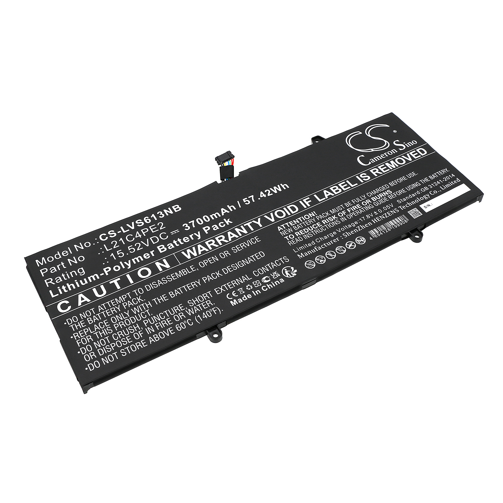 Акумулятор Lenovo Yoga 6 13ABR8 83B20002SB, Yoga 6 13ABR8 83B20004TW, Yoga 6 13ABR8 83B20009SB, Yoga 6 13ABR8 83B2000DHH, Yoga 6 13ABR8 83B2000FHH, Yoga 6 13ABR8 83B2000LTW, Yoga 6 13ABR8 83B2000NKR, Yoga 6 13ABR8 83B2000QKR, Yoga 6 13ABR8