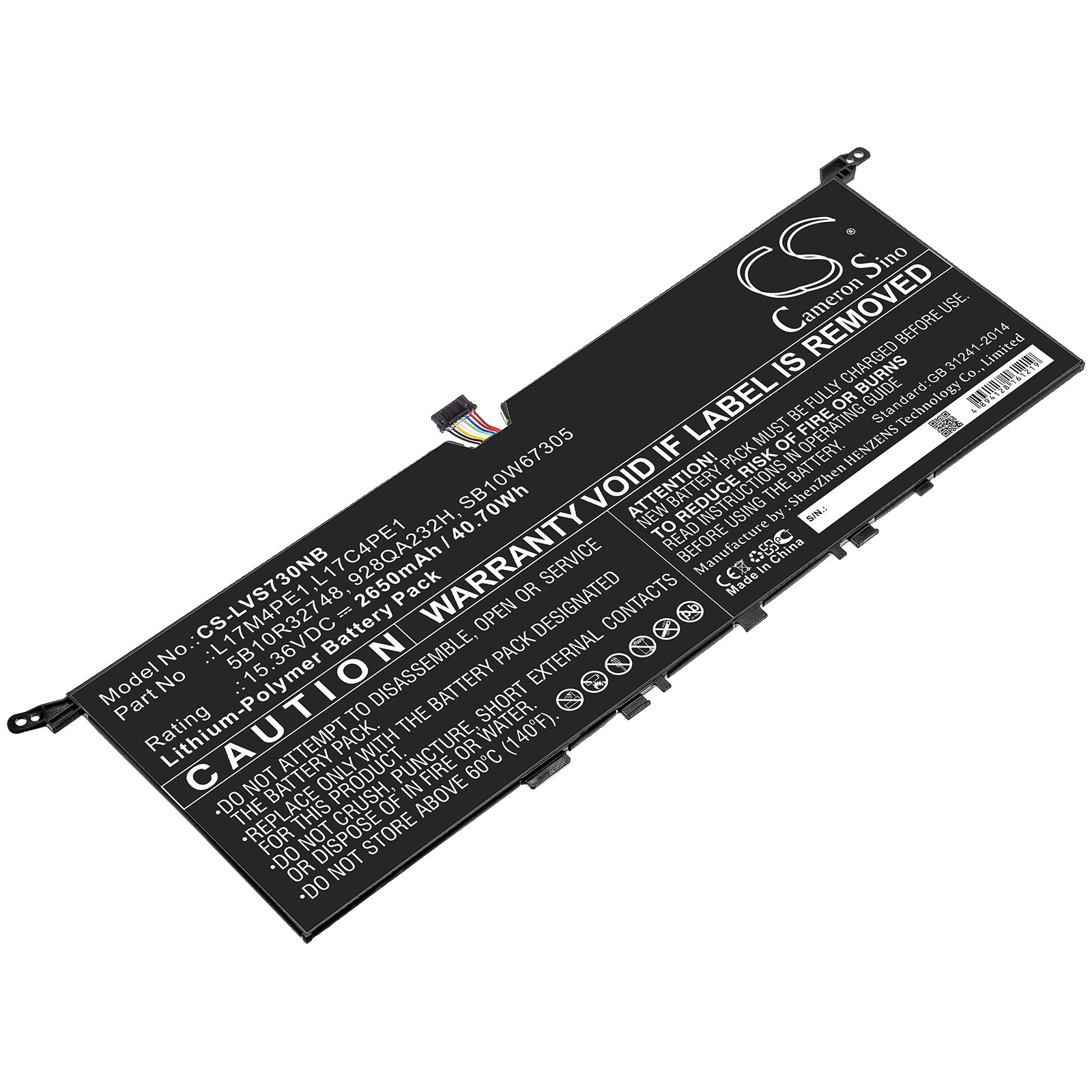 Акумулятор Lenovo IdeaPad 730S 13, IdeaPad 730S-13IWL, Yoga S730, Yoga S730-13, Yoga S730-13IWL, Yoga S730-13IWL (81J0), Yoga S730-13IWL (81J0001GGE), Yoga S730-13IWL (81J0001WGE), Yoga S730-13IWL (81J0001XGE), Yoga S730-13IWL (81J00029GE), Yoga