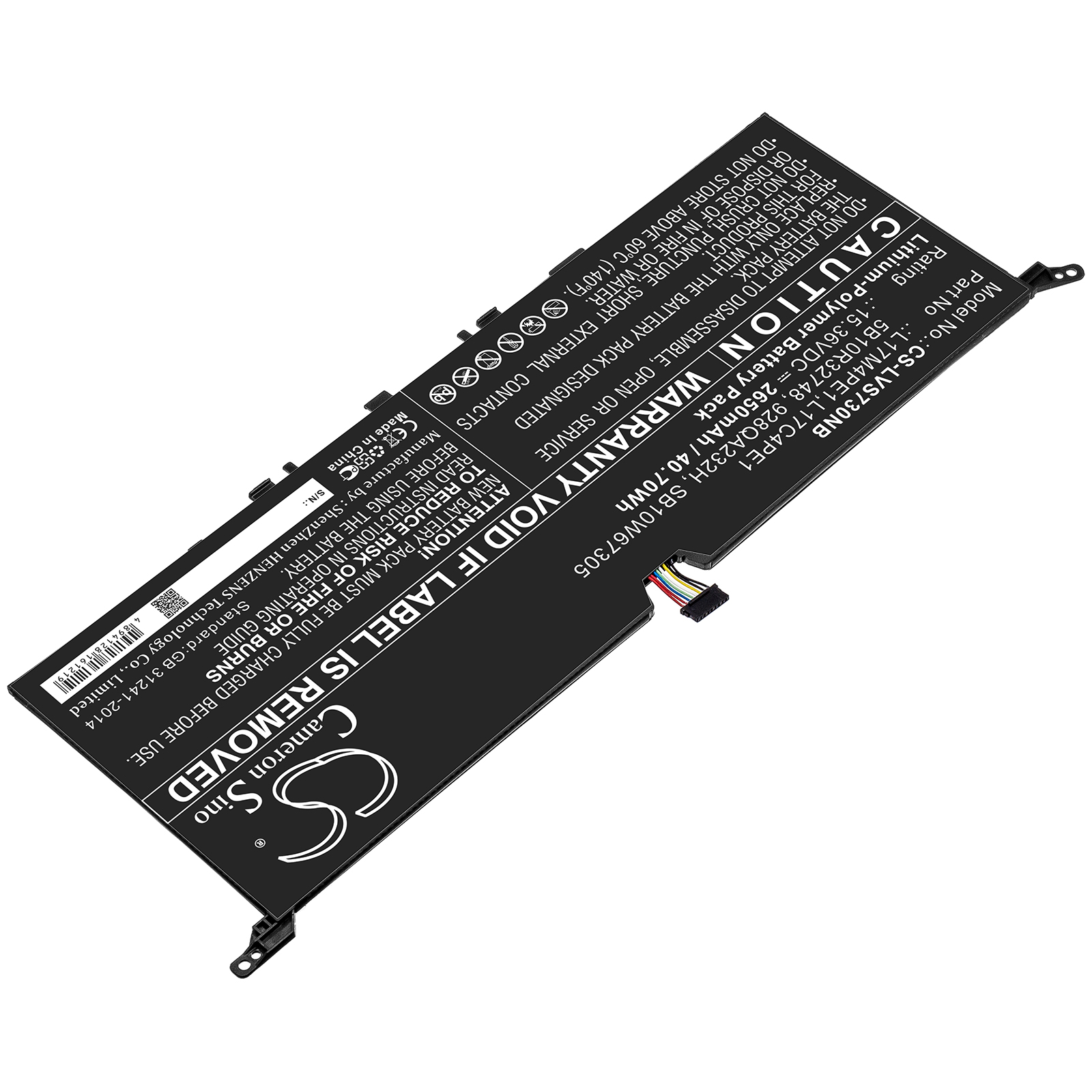 Акумулятор Lenovo IdeaPad 730S 13, IdeaPad 730S-13IWL, Yoga S730, Yoga S730-13, Yoga S730-13IWL, Yoga S730-13IWL (81J0), Yoga S730-13IWL (81J0001GGE), Yoga S730-13IWL (81J0001WGE), Yoga S730-13IWL (81J0001XGE), Yoga S730-13IWL (81J00029GE), Yoga - Зображення 2