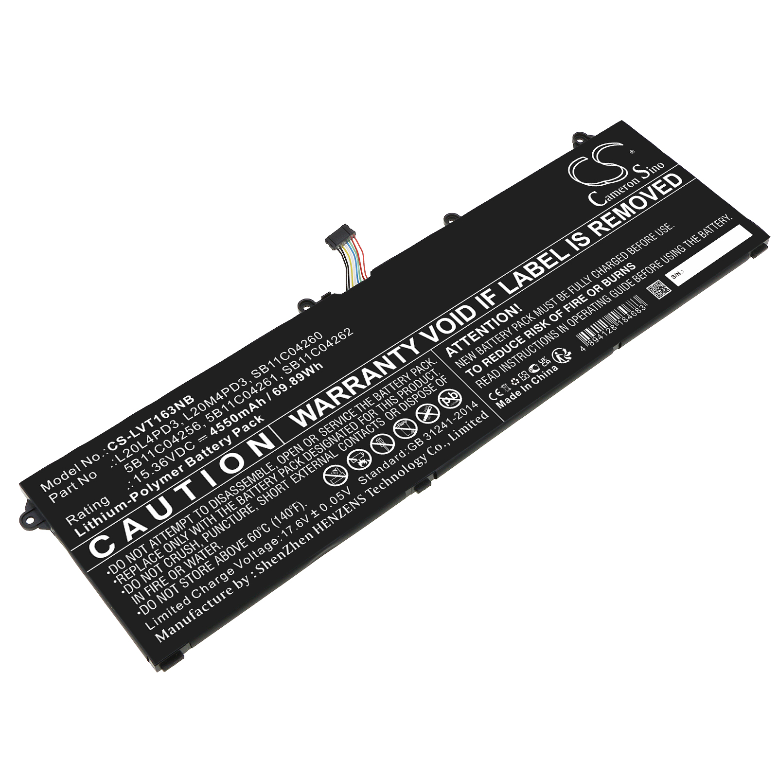 Акумулятор Lenovo Legion S7 15ACH6 82K8000EFR, Legion S7 15ACH6 82K80015BR, Legion S7 15ACH6 82K8001MUS, Legion S7 15ACH6 82K80026RM, Legion S7 15ACH6 82K8002QGM, Legion S7 15ACH6 82K80030GE, Legion S7 15ACH6 82K8003QSB, Legion S7 15ACH6 82K8004MAD,
