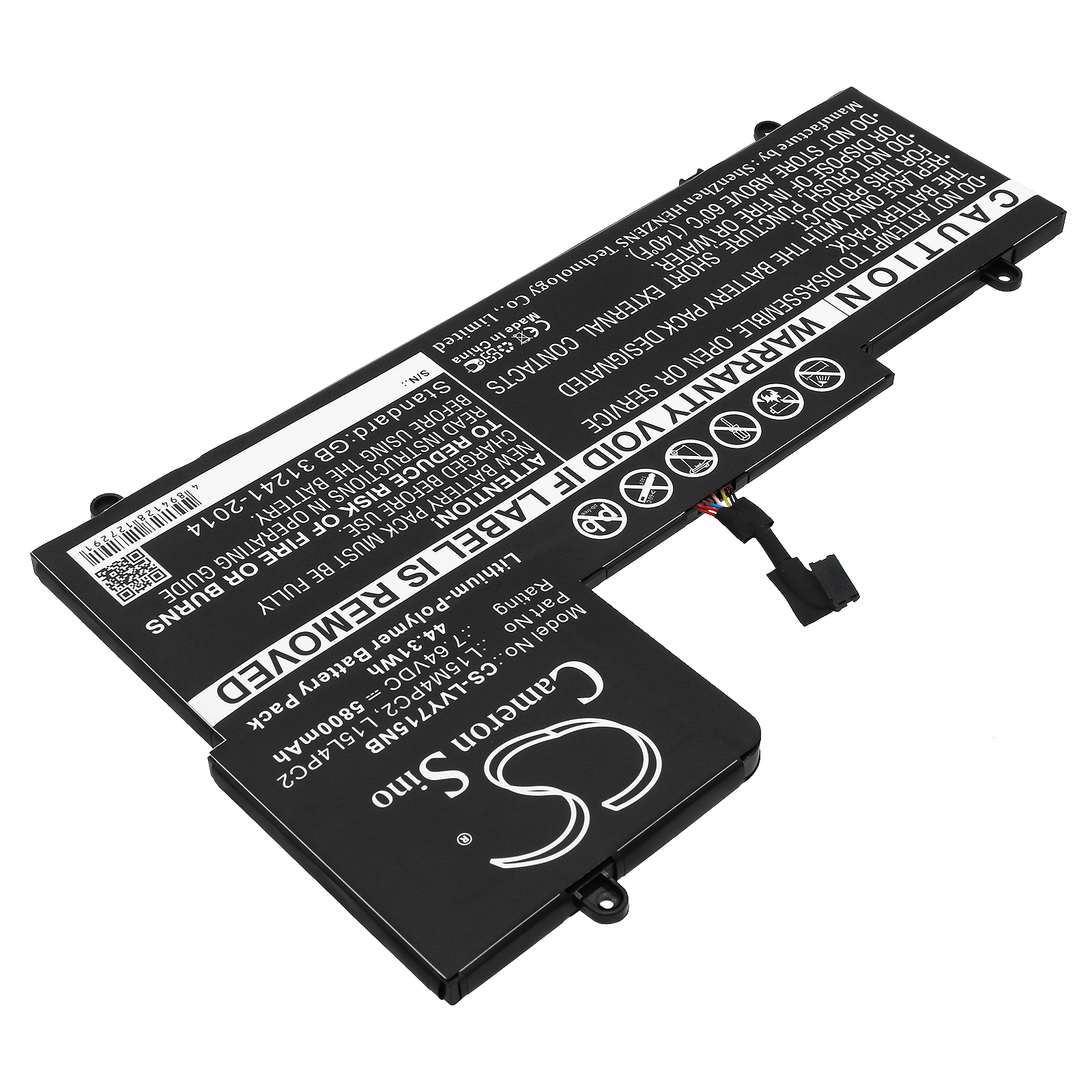 Акумулятор Lenovo Yoga 710 15", YOGA 710-14, Yoga 710-14IKB, Yoga 710-14IKB 80V40000HH, Yoga 710-14IKB 80V40001HH, Yoga 710-14IKB 80V4002HGE, Yoga 710-14IKB 80V4002JGE, Yoga 710-14IKB 80V40034RA, Yoga 710-14IKB 80V40036RA, Yoga 710-14IKB 80V4003ARA, - Зображення 2