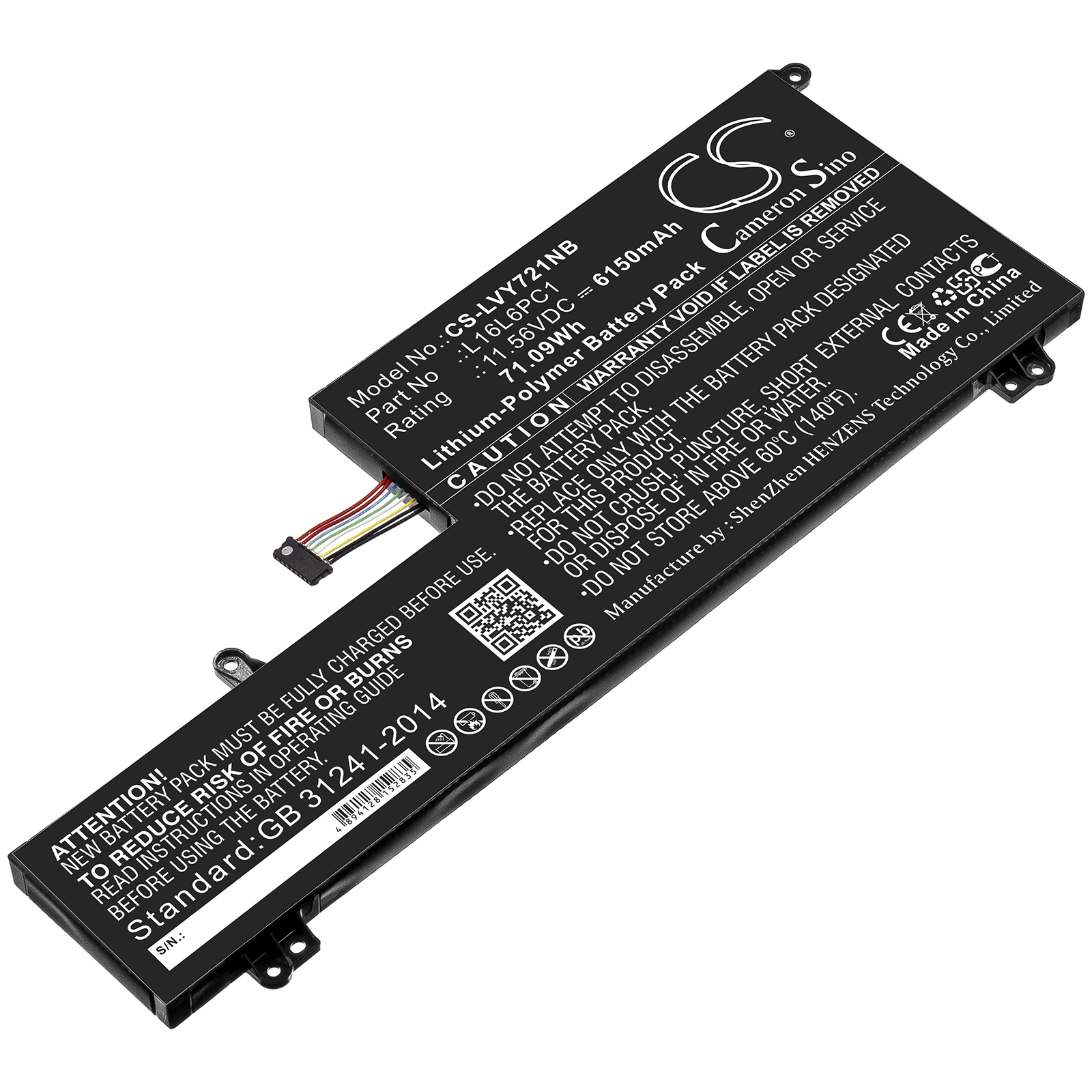 Акумулятор Lenovo Yoga 720, Yoga 720-15, Yoga 720-15Ikb, Yoga 720-15IKB (80X7), Yoga 720-15IKB (80X70041GE), Yoga 720-15IKB (80X70042GE), Yoga 720-15IKB (80X70043GE), Yoga 720-15IKB (80X70058GE), Yoga 720-15IKB (80X7005BGE), Yoga 720-15IKB