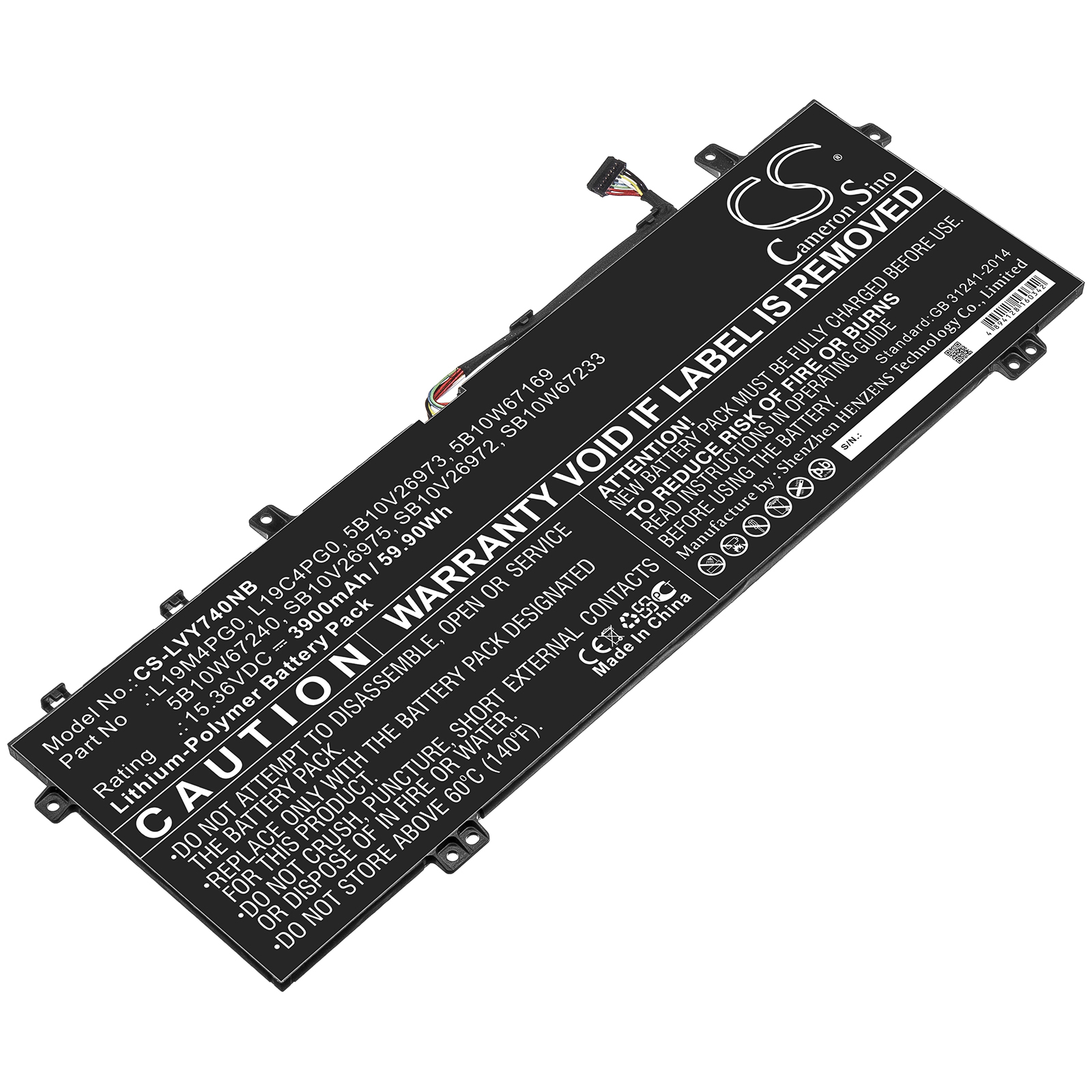 Акумулятор Lenovo Legion Y740S, Legion Y740S-15IMH, Legion Y9000X