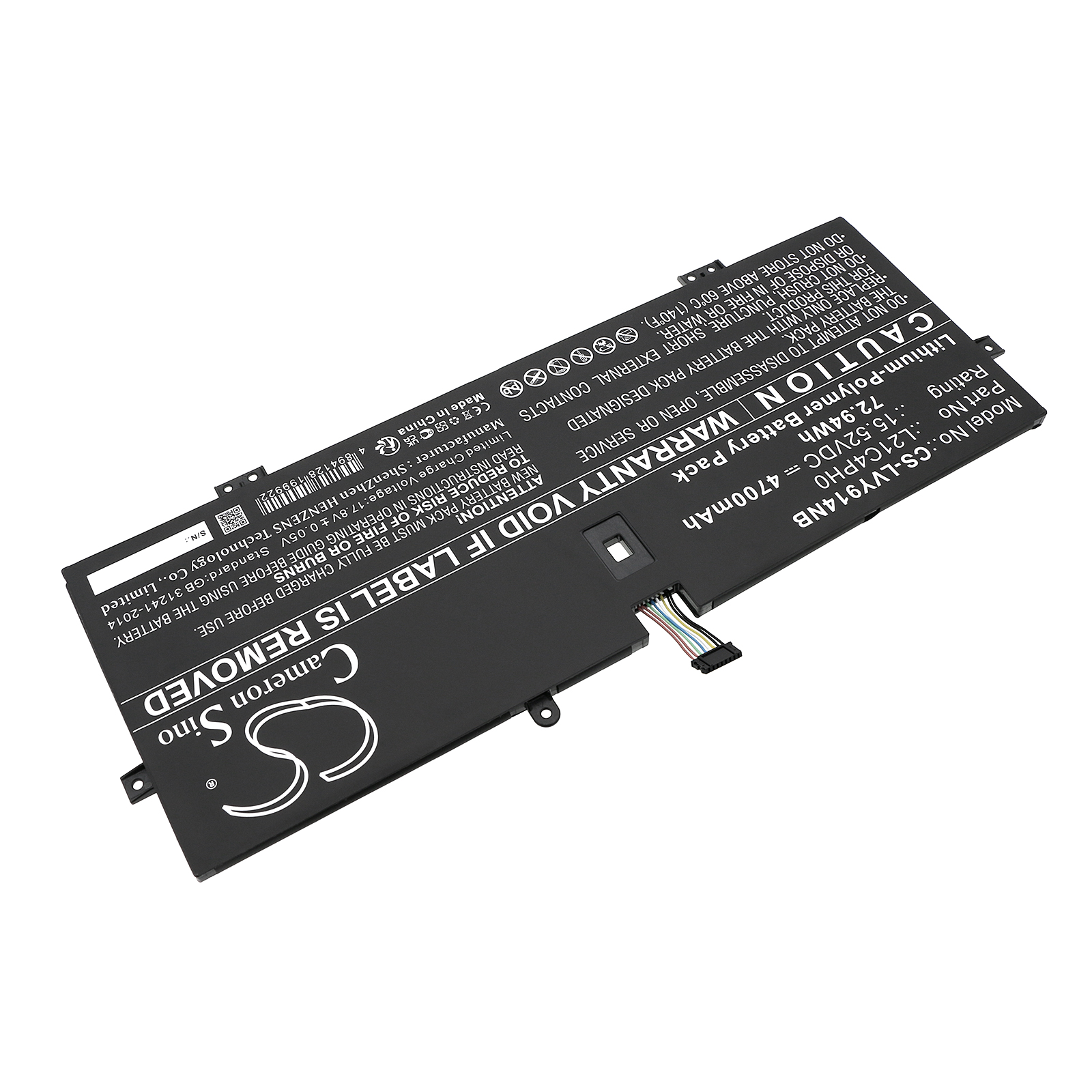 Акумулятор Lenovo 82LU0005SB, 82LU000CMJ, 82LU000EMJ, 82LU000MTA, 82LU000UHH, 82LU000WHH, 82LU0014TW, 82LU001DGE, 82LU001LUS, 82LU001VFR, 82LU0023IV, 82LU002FIV, 82LU002LMZ, 82LU002NIV, 82LU002VSC, 82LU0033ID, 82LU0035MZ, 82LU003CMZ, 82LU003KMJ, - Зображення 2
