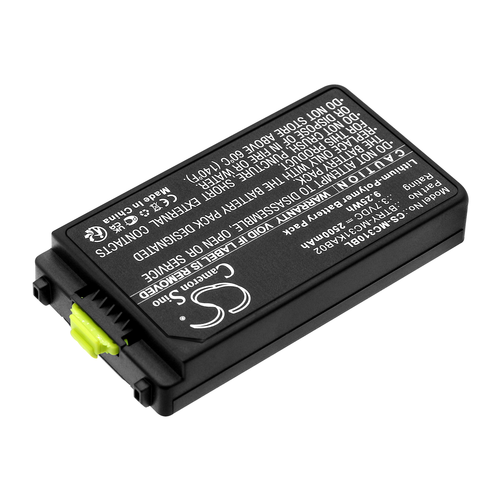 Акумулятор Symbol MC3100, MC3190, MC3190G, MC3190-G13H02E0, MC3190-GL4H04E0A, MC3190-KK0PBBG00WR, MC3190-RL2S04E0A, MC3190-RL4S04E0A, MC3190-SL4H12E0U - Зображення 2