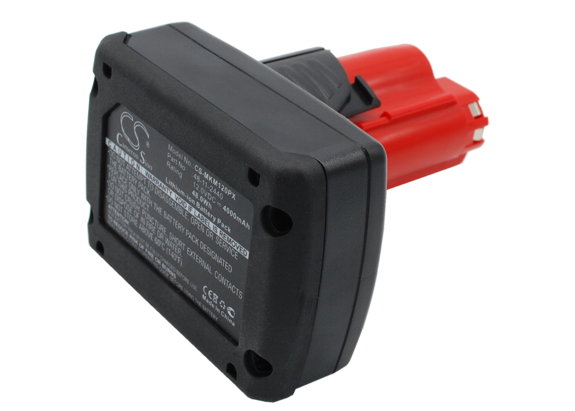 Акумулятор Milwaukee C12 FM, C12 HZ, C12 HZ-0, C12 HZ-202C, C12 JSR, C12 JSR-0, C12 LTGE, C12 MT, C12 MT-0, C12 MT-202B, C12 MT-402B, C12 PC, C12 PC-0, C12 PN, C12 PN-0, C12 PPC, C12 PPC-0, C12 PXP, C12 PXP-I06202C, C12 PXP-I10202C, C12 PXP-N202C, - Зображення 2