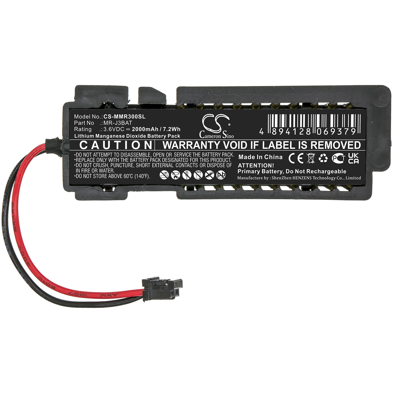 Акумулятор Mitsubishi MelServo MR-J3, MelServo MR-J3-A, MelServo MR-J3-A4, MelServo MR-J3-B, MelServo MR-J3-B4, MelServo MR-J3-T, MelServo MR-J3-T4 - Зображення 3