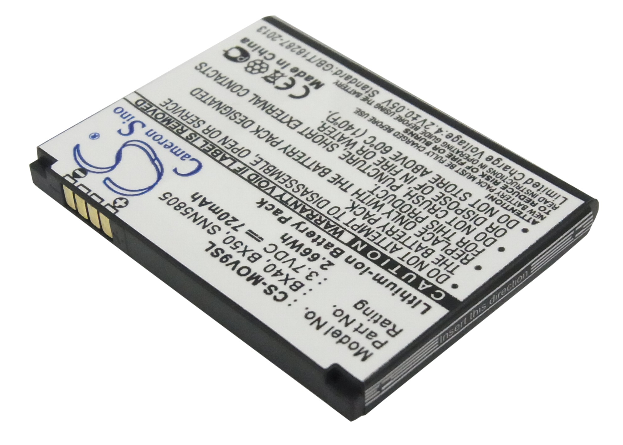 Акумулятор Motorola Moto Jewel, MOTO U8, MOTO U9, MOTO V10, MOTO V9, MOTO V9m, MOTO ZN5, MOTORAZR2 V9, MOTORAZR2 V9m, MOTOZINE ZN5, PEBL2 U9, Q9h, RAZR2, RAZR2 V8, RAZR2 V8 Luxury, RAZR2 V9M, RAZR2 V9x, Stature i9, V8, V9, V9m - Зображення 2