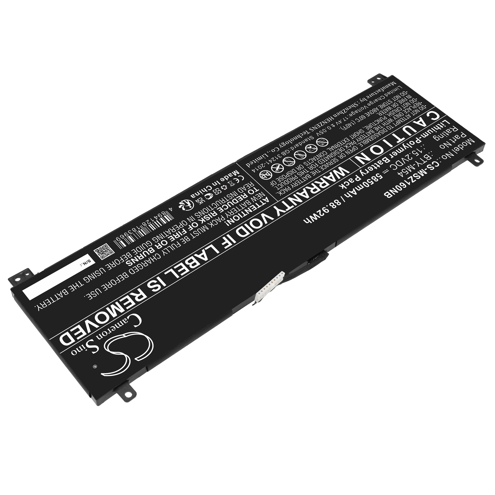 Акумулятор MSI Creator Z16 A11UE-019ES, Creator Z16 A11UE-020XES, Creator Z16 A11UE-021PT, Creator Z16 A11UE-024RU, Creator Z16 A11UE-025PT, Creator Z16 A11UE-028, Creator Z16 A11UE-037RU, Creator Z16 A11UE-054AU, Creator Z16 A11UE-059NEU, Creator - Зображення 2