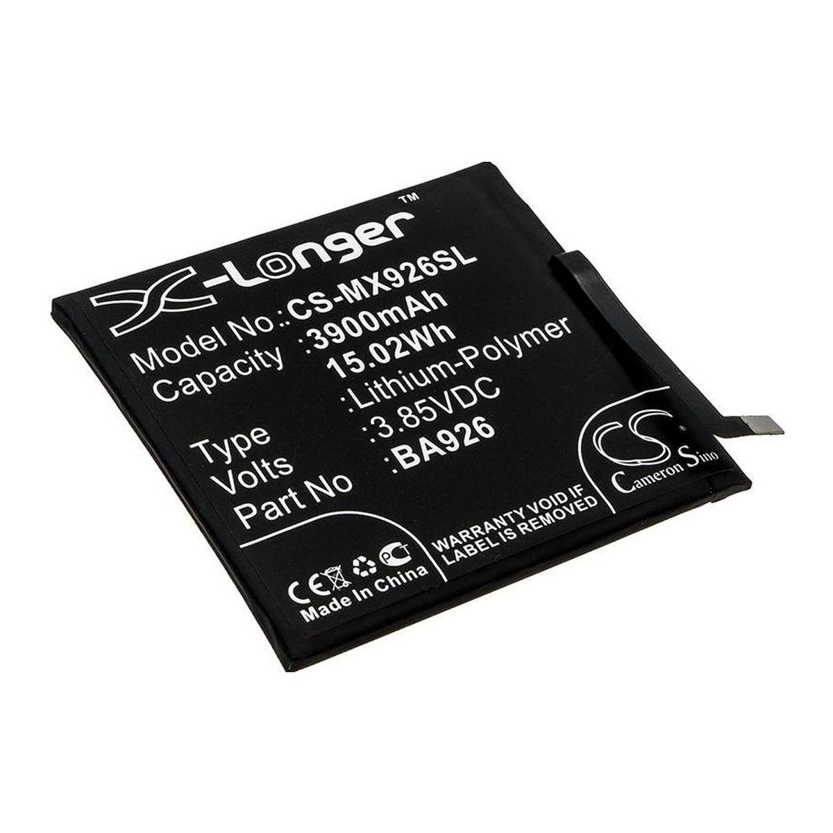 Батарея Meizu BA926 (X-Longer CS-MX926SL) 3900 mAh