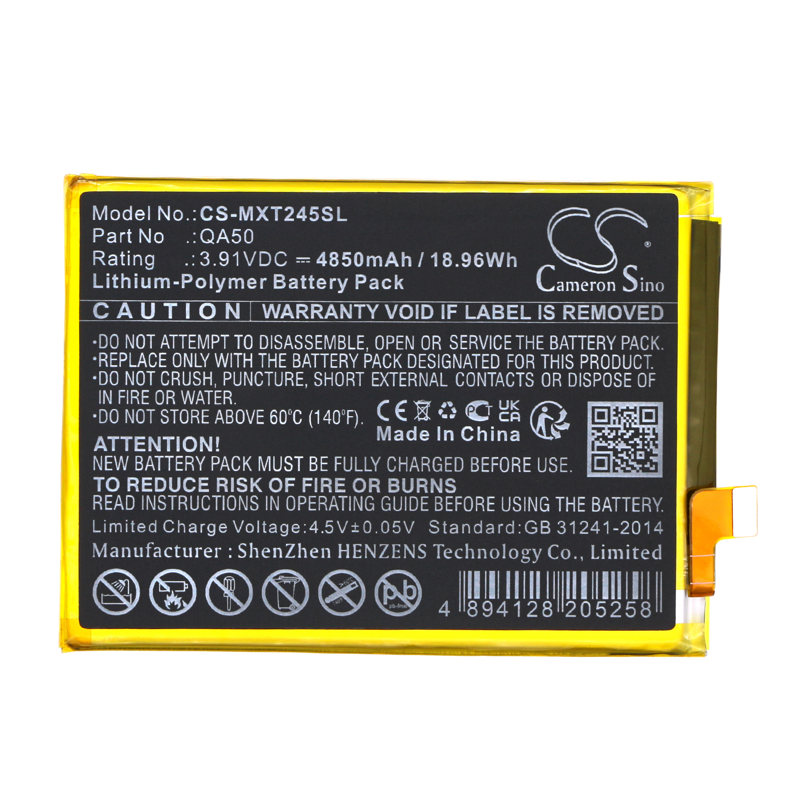 Акумулятор Motorola Moto G24 Power 4G, Moto G24 Power 4G 2024, XT2425, XT2425-1, XT2425-2, XT2425-4, XT2425-5 - Зображення 3