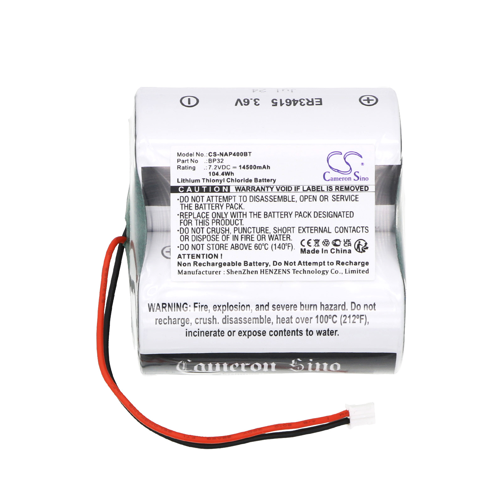 Акумулятор Noxalarm 151.016, Noxalarm NOXIANE P40, SECURIX 40 - Зображення 3