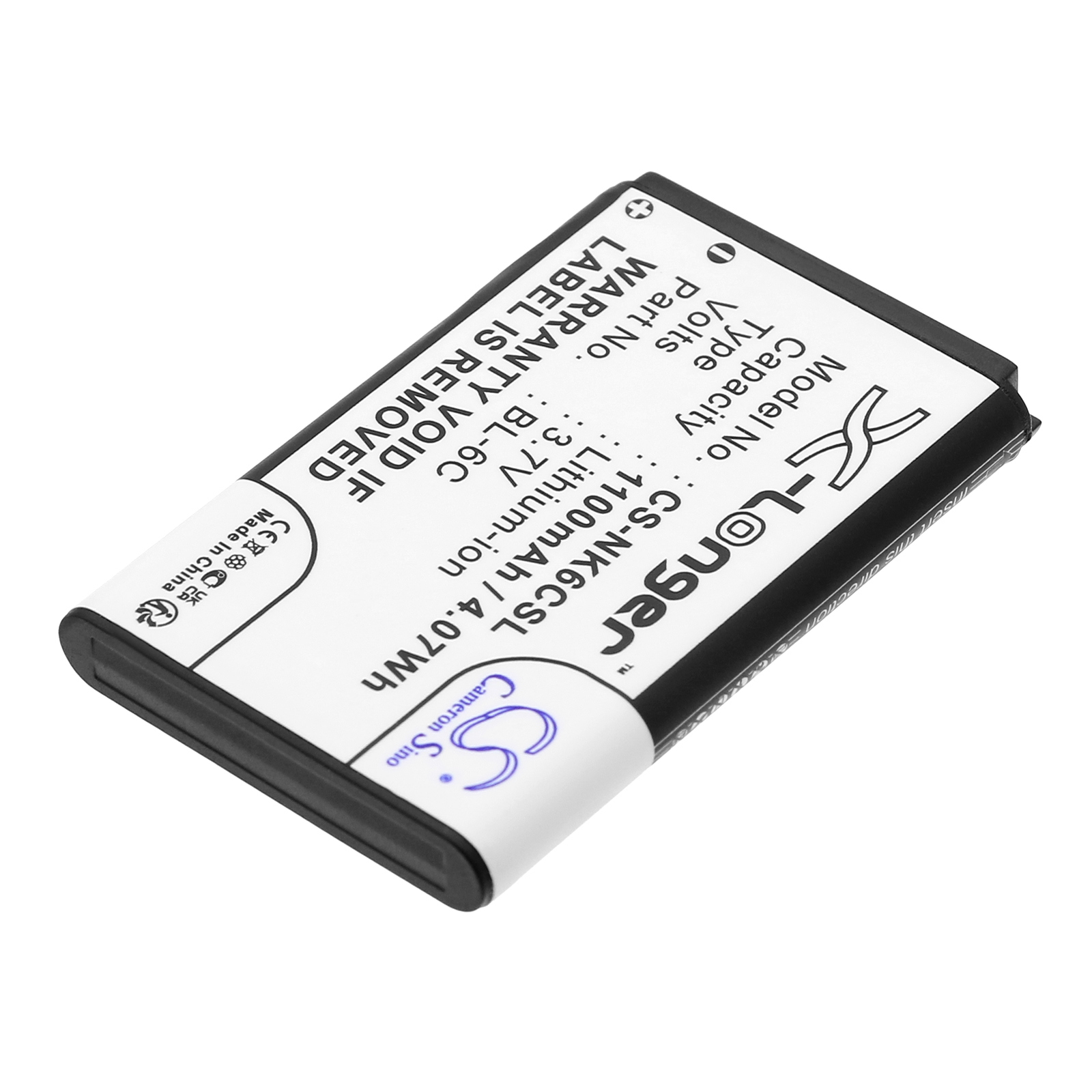 Акумулятор Nokia 2115i, 2116, 2116i, 2125, 2125i, 2126i, 2128i, 2855, 2875, 2875i, 3152, 3155, 3155i, 6012, 6015, 6015i, 6016i, 6019i, 6103, 6152, 6155, 6155i, 6165, 6235, 6235i, 6236i, 6255, 6255i, 6256, 6256i, 6265, 6275, 6275i, E50, E70, N-Gage, - Зображення 2