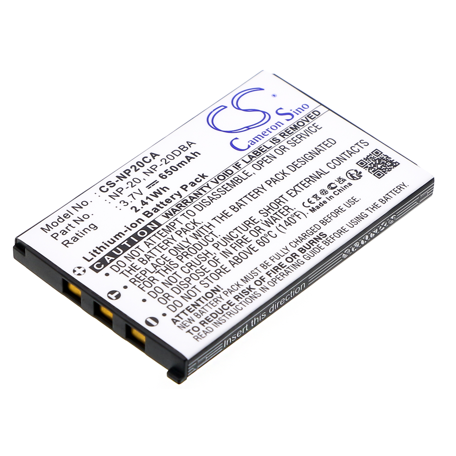 Акумулятор Casio Exilim Card EX-S880, Exilim Card EX-S880BK, Exilim Card EX-S880RD, Exilim EX-M1, Exilim EX-M2, Exilim EX-M20, Exilim EX-M20U, Exilim EX-S1, Exilim EX-S100, Exilim EX-S100WE, Exilim EX-S1PM, Exilim EX-S2, Exilim EX-S20, Exilim