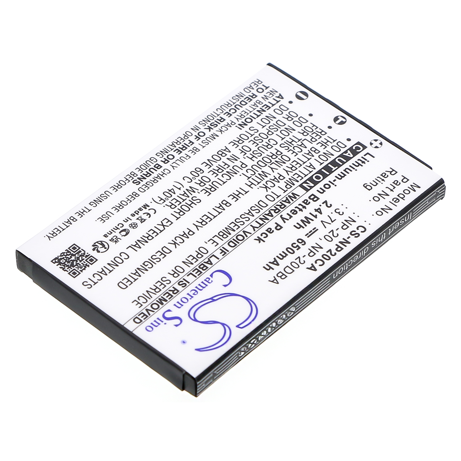 Акумулятор Casio Exilim Card EX-S880, Exilim Card EX-S880BK, Exilim Card EX-S880RD, Exilim EX-M1, Exilim EX-M2, Exilim EX-M20, Exilim EX-M20U, Exilim EX-S1, Exilim EX-S100, Exilim EX-S100WE, Exilim EX-S1PM, Exilim EX-S2, Exilim EX-S20, Exilim - Зображення 2