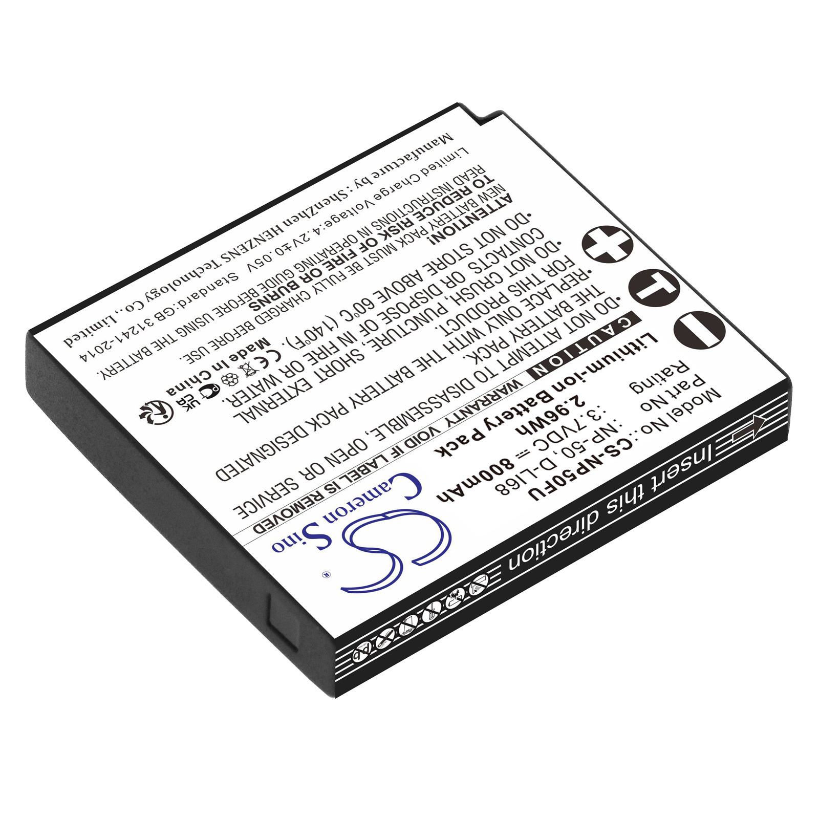 Акумулятор Ricoh WG-M1, WG-M2 - Зображення 2