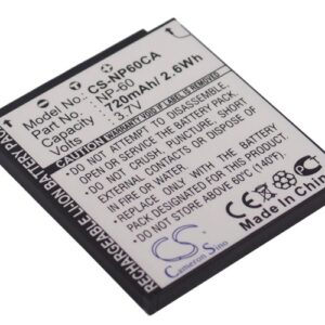 Акумулятор Casio Exilim EX-FS10, Exilim EX-FS10BE, Exilim EX-FS10GY, Exilim EX-FS10RD, Exilim EX-S10, Exilim EX-S12, Exilim EX-Z29, Exilim EX-Z29BE, Exilim EX-Z29BK, Exilim EX-Z29PE, Exilim EX-Z29PK, Exilim EX-Z29SR, Exilim EX-Z90, Exilim EX-Z90BK,