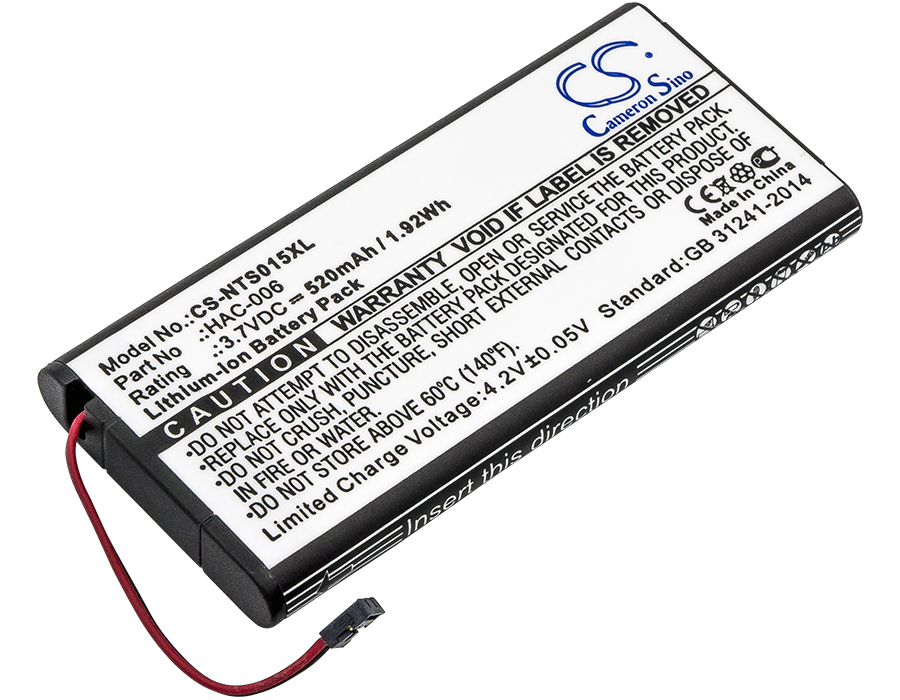 Акумулятор Nintendo HAC-015, HAC-016, HAC-A-JCL-C0, HAC-A-JCR-C0, Switch Controller, Switch Joy-Con