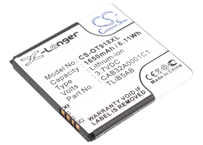 Акумулятор Alcatel EE40, EE40VB, One Touch 918 Mix, OT-918 Mix, Y853