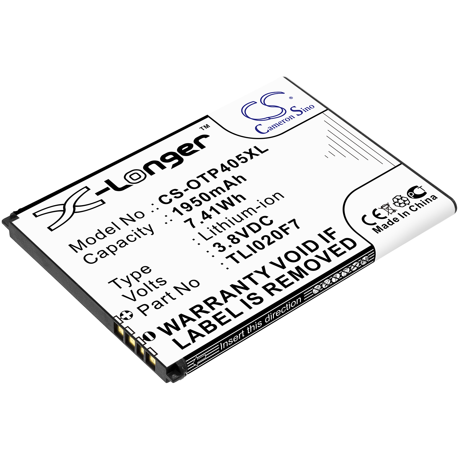 Акумулятор Alcatel One Touch 4 5.0, One Touch Pixi 4 (5), One Touch Pixi 4 5, OT-5045, OT-5045A, OT-5045D, OT-5045J, OT-5045T