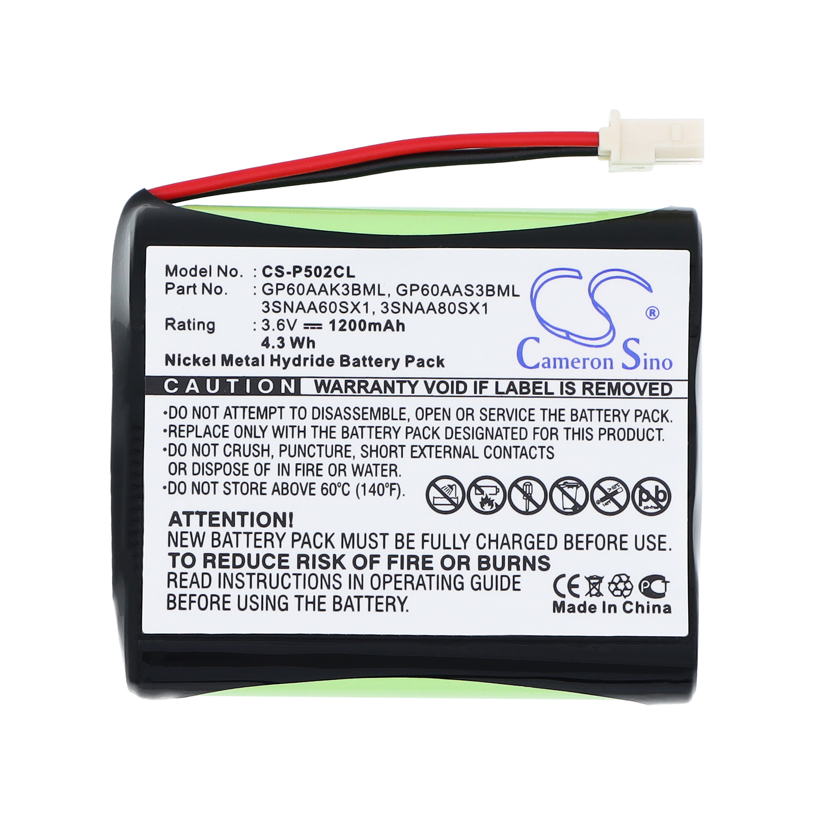 Акумулятор V TECH 3N600AACL, 9125, B650, NP600 - Зображення 3