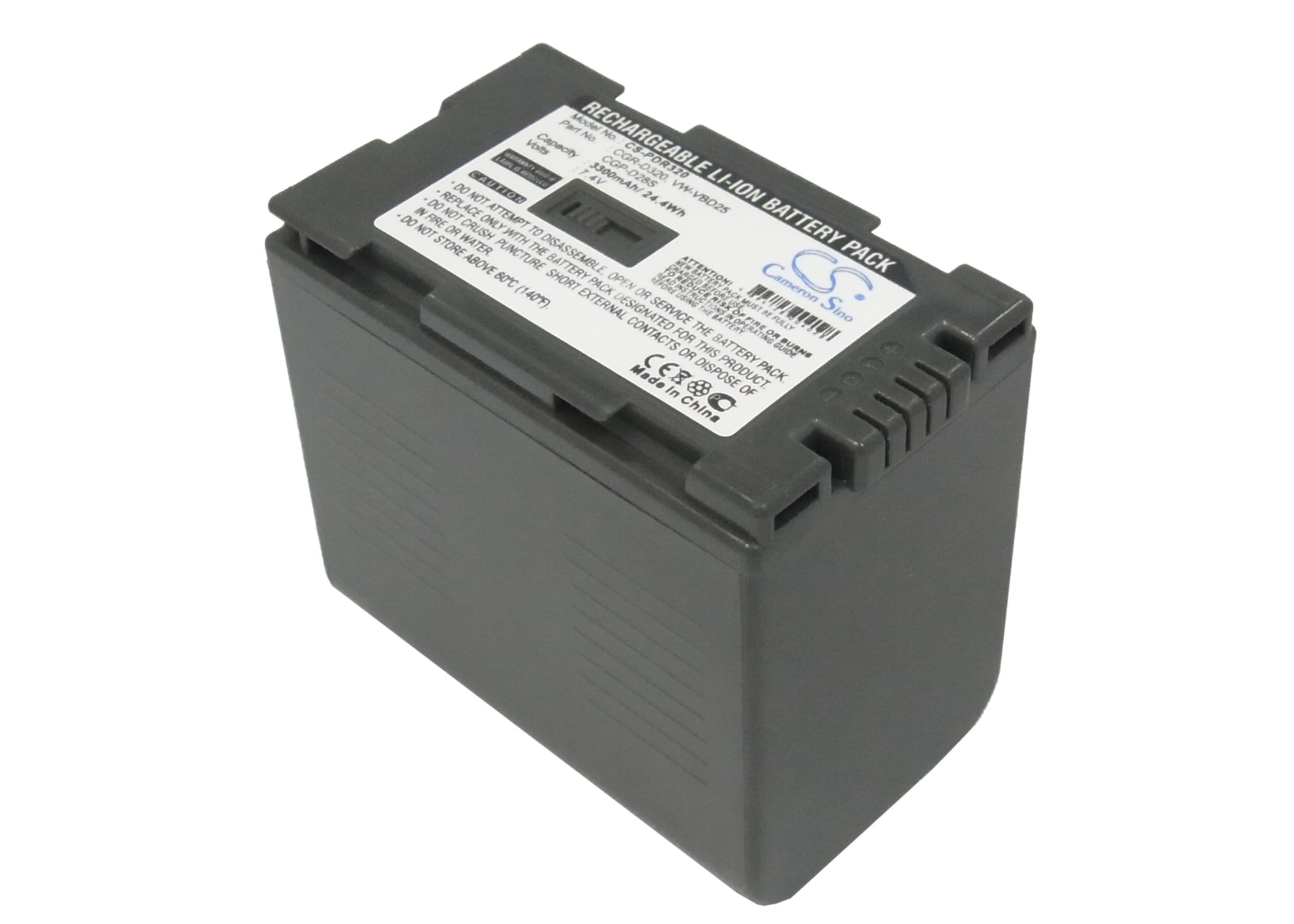 Акумулятор Panasonic AG-DVC15, CGR-D28A/1B, CGR-D28SE/1B, CGR-D320A/1B, CGR-D320E/1B, NVDA1B, NV-DA1B, NV-DS12B, NV-DS15, NV-DS150B, NV-DS3, NV-DS33, NV-DS55, NV-DS77B, NV-DS8, NV-DS99, NV-EX1B, NVEX3, NV-EX3, PV-BP8, PV-DV100, PV-DV100K, PV-DV200,