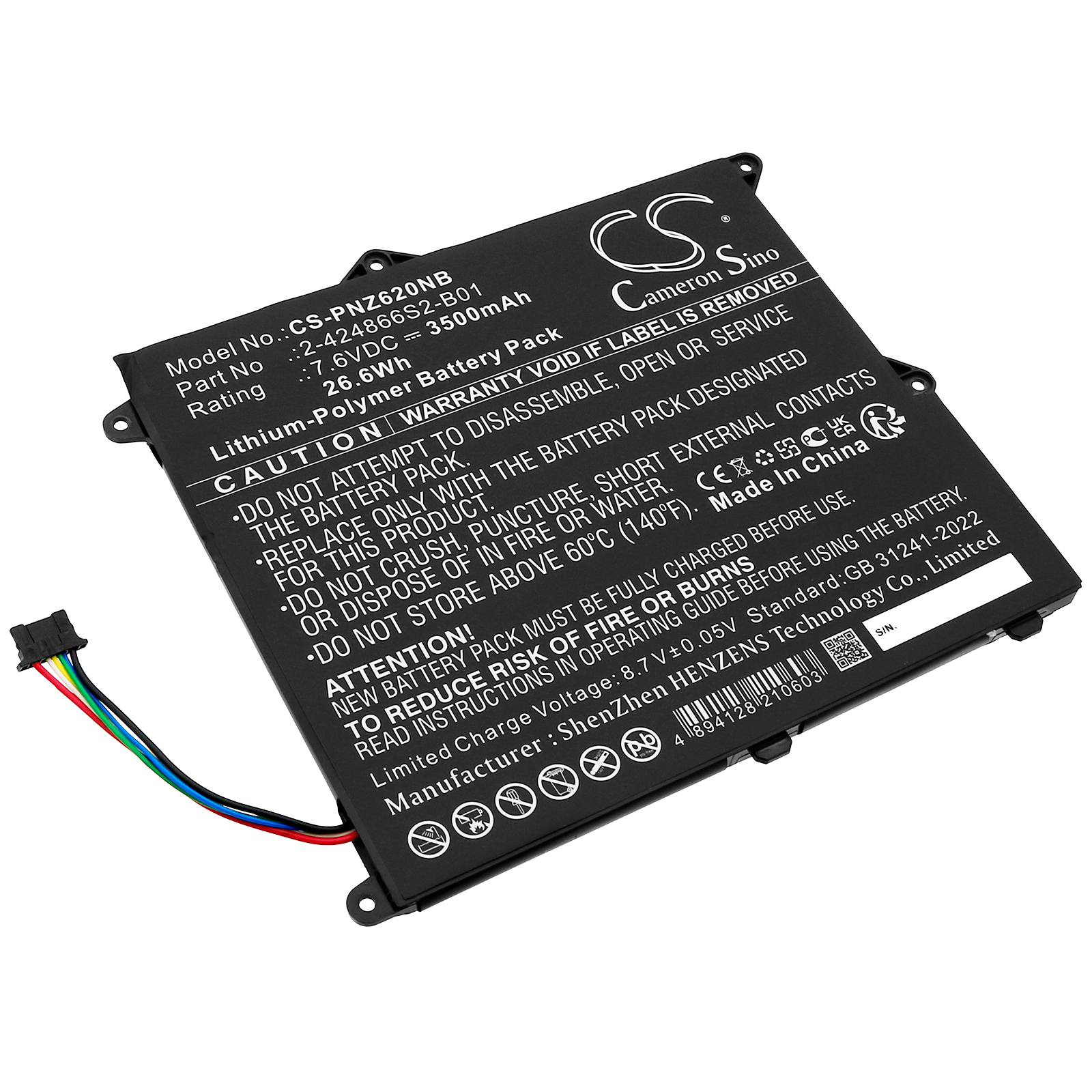 Акумулятор Panasonic CF-XZ6, CF-XZ62, CF-XZ62DCQR, CF-XZ62FKQR, CF-XZ67, CF-XZ68, CF-XZ6BDAPR, CF-XZ6BDBQR, CF-XZ6BFYQR, CF-XZ6C, CF-XZ6CDCQR, CF-XZ6CFKQR, CF-XZ6D, CF-XZ6DDAPR, CF-XZ6DFKQR, CF-XZ6E, CF-XZ6F, CF-XZ6HDAPR, CF-XZ6HDBQR, CF-XZ6HFAQR,