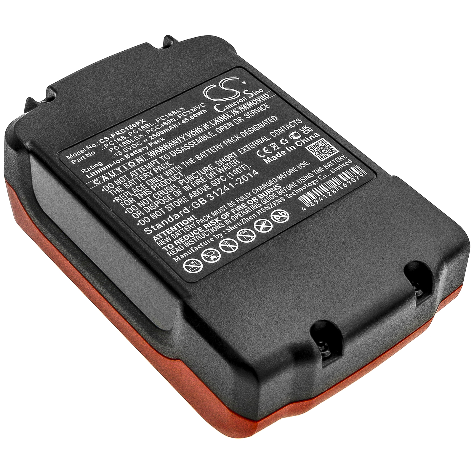 Акумулятор Porter Cable PC1800D, PC1800L, PC1800RS, PC1801D, PC186C, PC18CS, PC18ID