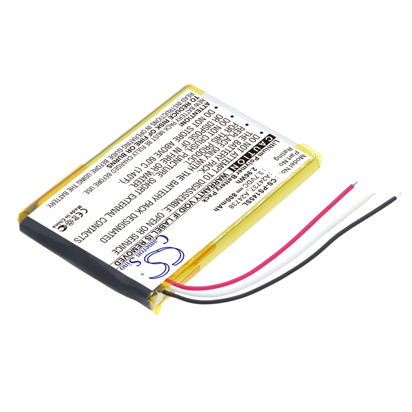Акумулятор Philips GoGear SA6037, GoGear SA6044, GoGear SA6045, GoGear SA6087, GoGear SA6145 - Зображення 2