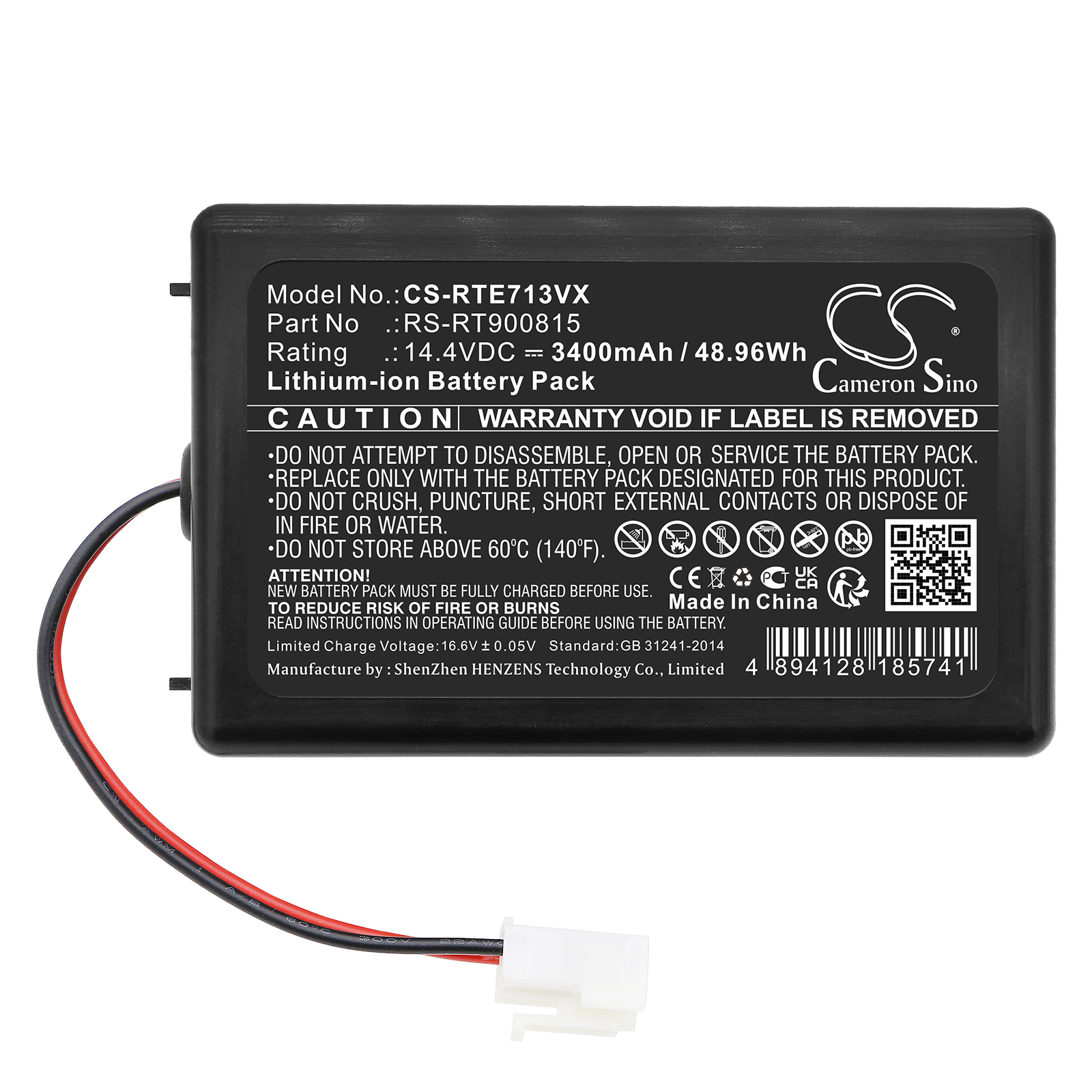 Акумулятор Rowenta RR7126, RR7133, RR7145, RR715, RR7157WH, Smart Force Extreme RR7126, Smart Force Extreme RR7133, Smart Force Extreme RR7145, Smart Force Extreme RR7157 - Зображення 3