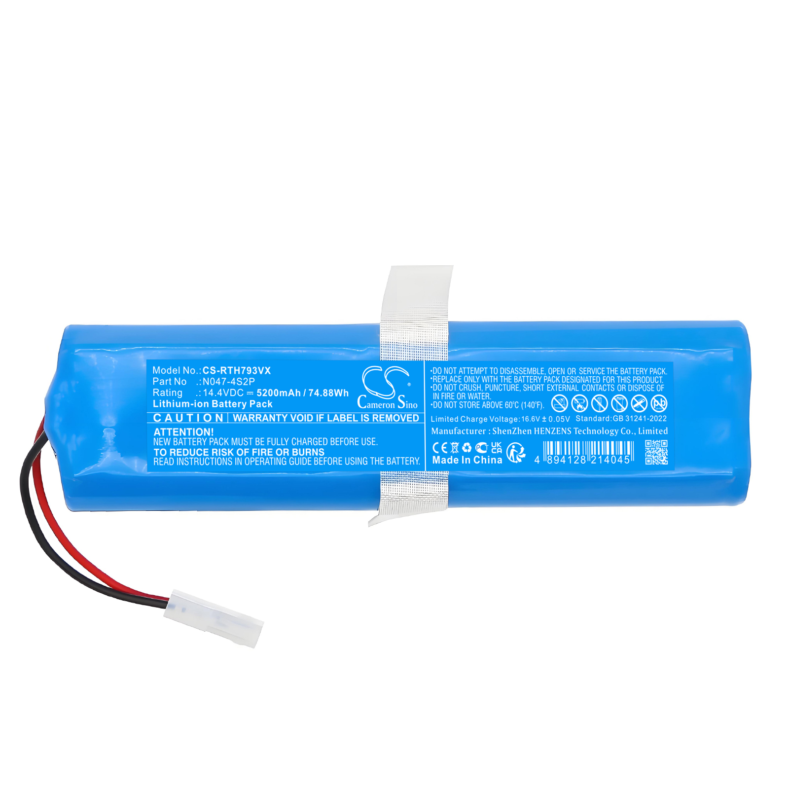 Акумулятор Rowenta RG7975WH/NS0, RG7987WH/NS0, RR7935WH, RR7935WH-NS0, RR7947WH/NS0, RR7975WH/NS0, RR7987WH/NS0, X-Plorer Series 95 - Зображення 3
