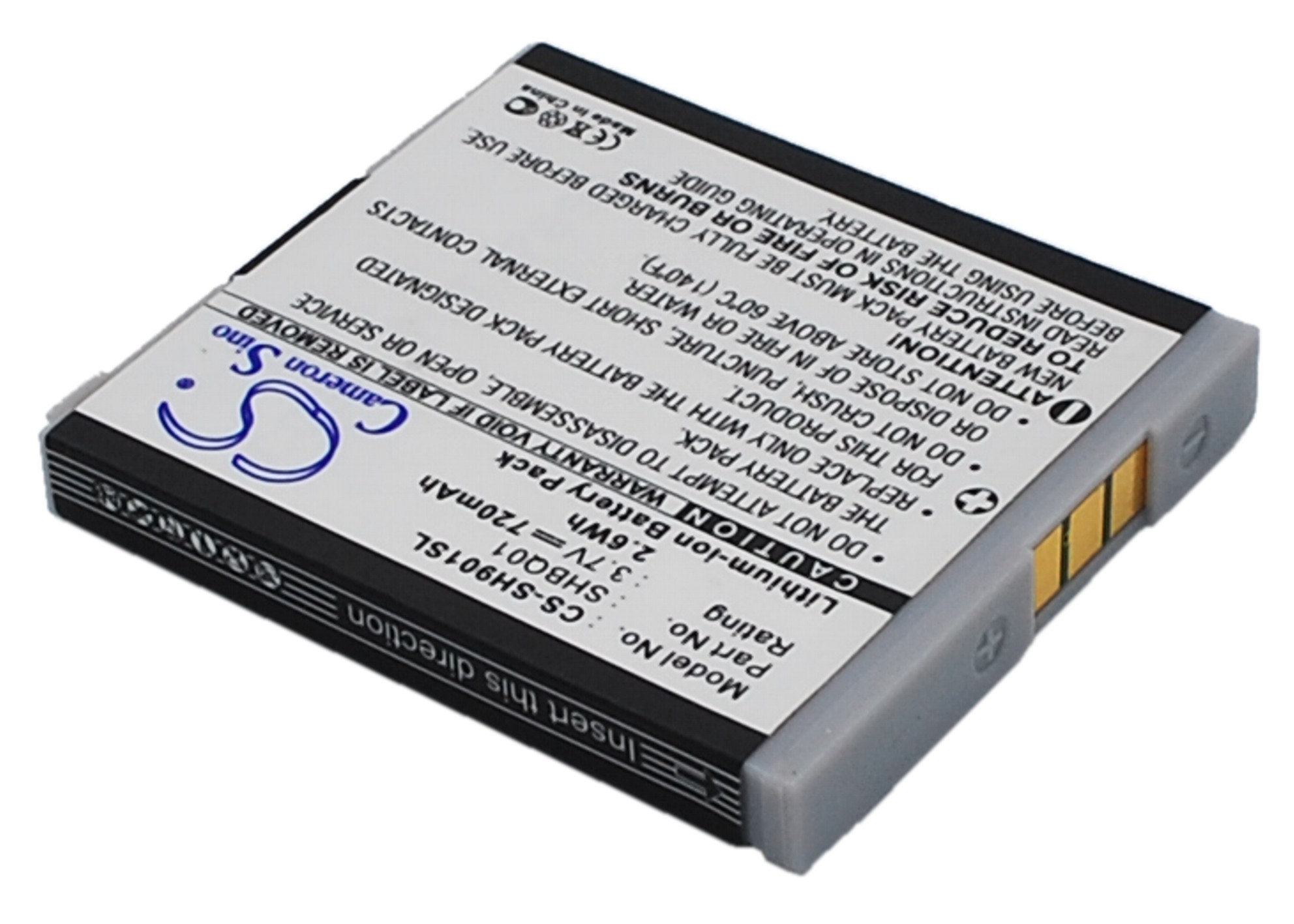 Акумулятор Sharp SH05, SH901iS, SH902i, V401SH - Зображення 2