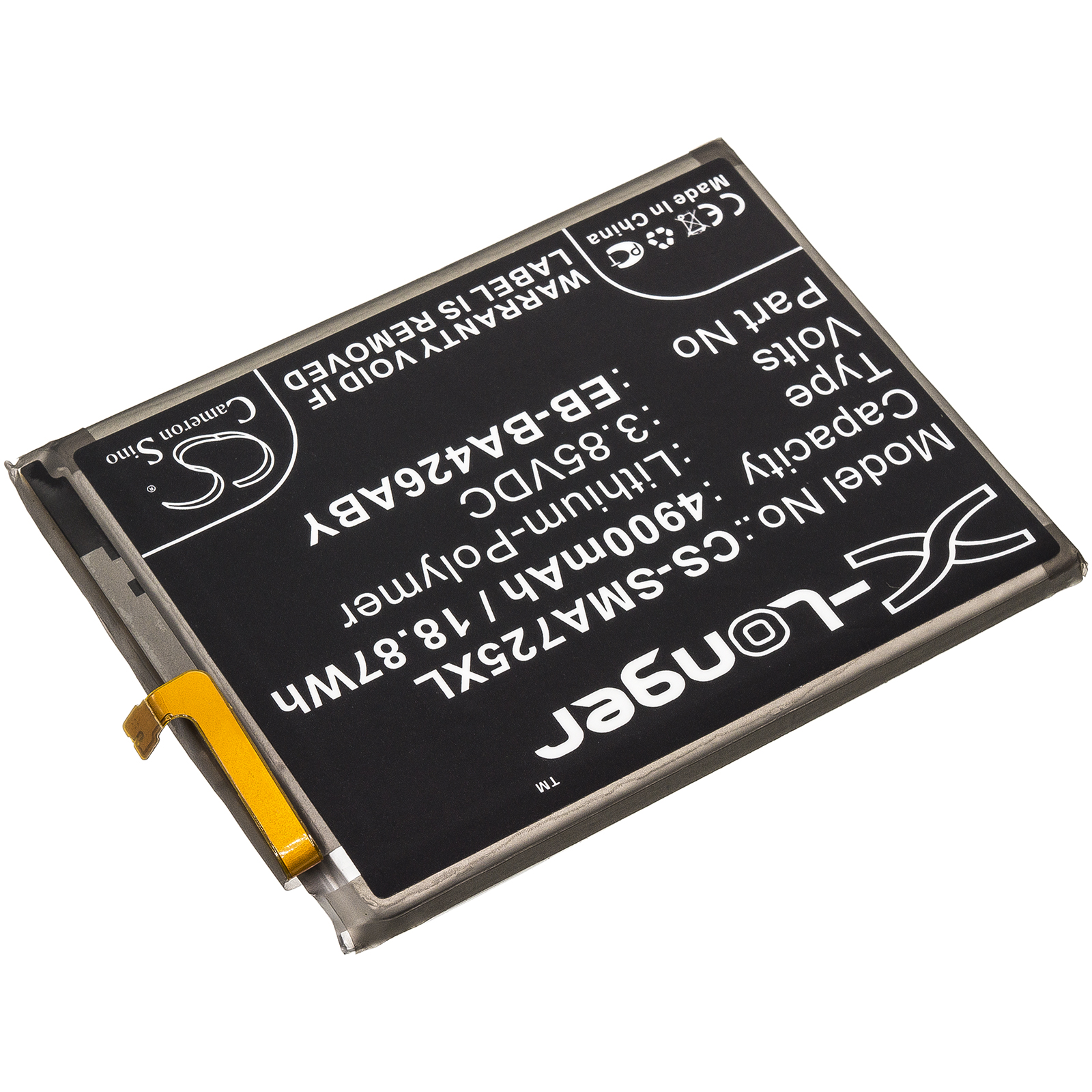 Акумулятор Samsung galaxy 5g mobile WiFi, Galaxy A32, Galaxy A32 5G 2021, Galaxy A326, Galaxy A42, Galaxy A42 5G, Galaxy A42 5G 2020, Galaxy A426, Galaxy A72, Galaxy A72 2021, Galaxy A72 5G, Galaxy A725, Galaxy Jump 5G, Galaxy Jump 5G 2021, SCG08, - Зображення 2