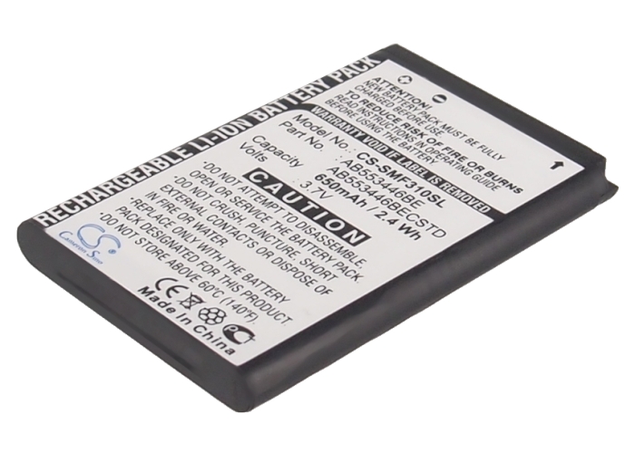 Акумулятор Samsung GT-B2100, GT-B2100 Solid Extreme, GT-E1410, SGH-A401, SGH-A411, SGH-A412, SGH-F310, SGH-F310 Serenata, SGH-F318, SGH-i320, SGH-I320N, SGH-M110, SGH-M110 Solid - Зображення 2