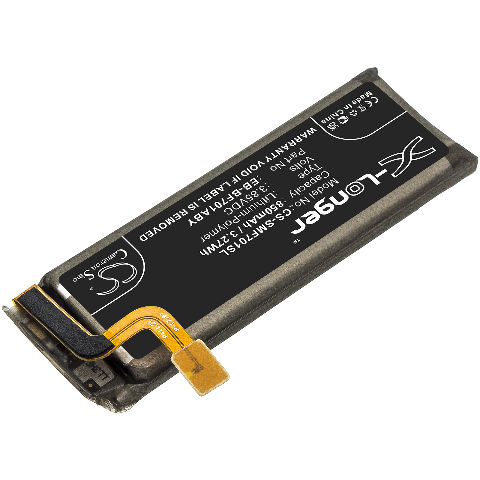 Акумулятор Samsung Galaxy Z Flip, SM-F7000, SM-F700F, SM-F700F/DS, SM-F700J, SM-F700J/DS, SM-F700N, SM-F700U, SM-F700U/DS, SM-F700W/DS - Зображення 2