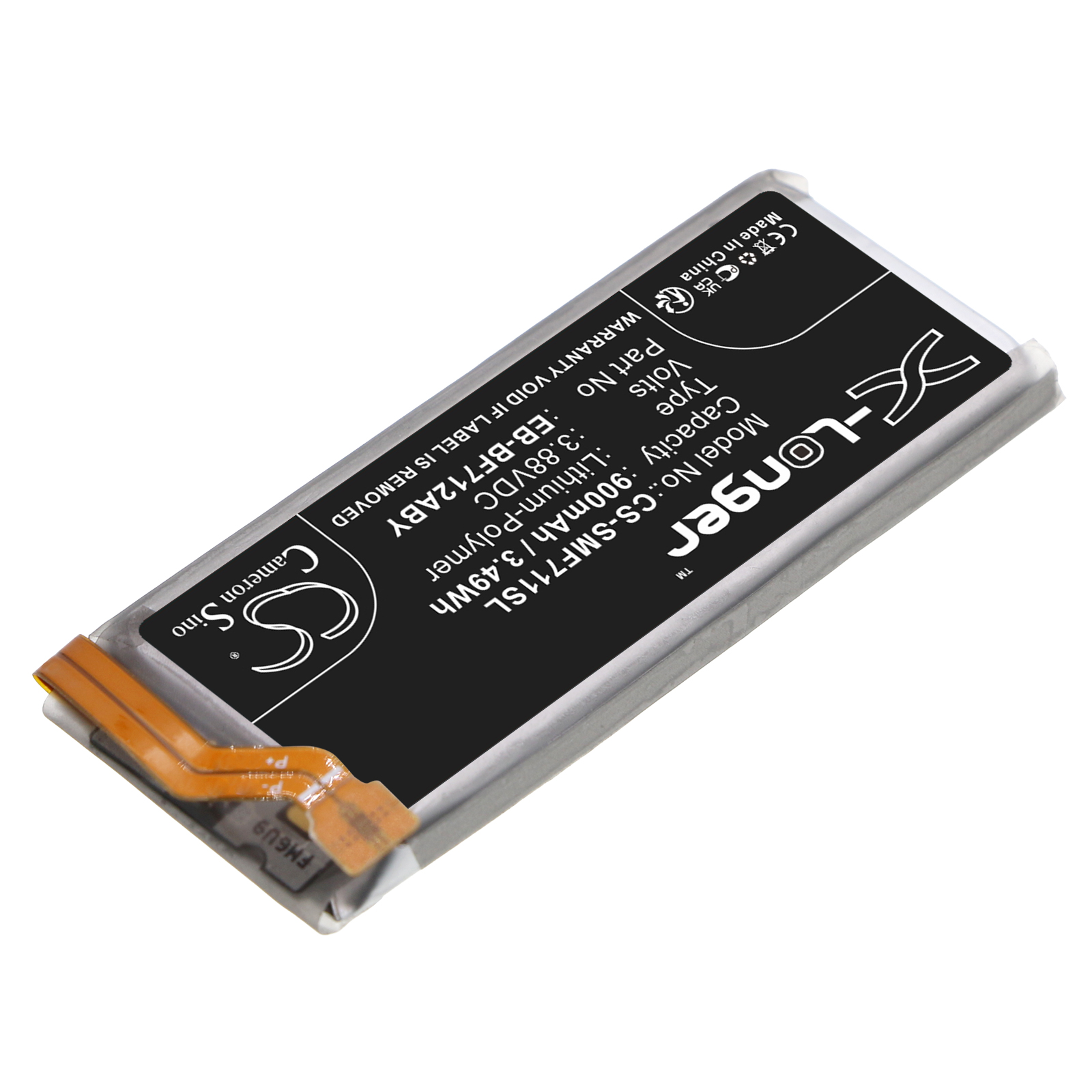 Акумулятор Samsung Galaxy Z Flip 3, M-F711R4, SM-F7110, SM-F711B, SM-F711D, SM-F711J, SM-F711N, SM-F711T, SM-F711U, SM-F711U1, SM-F711V, SM-F711W - Зображення 2
