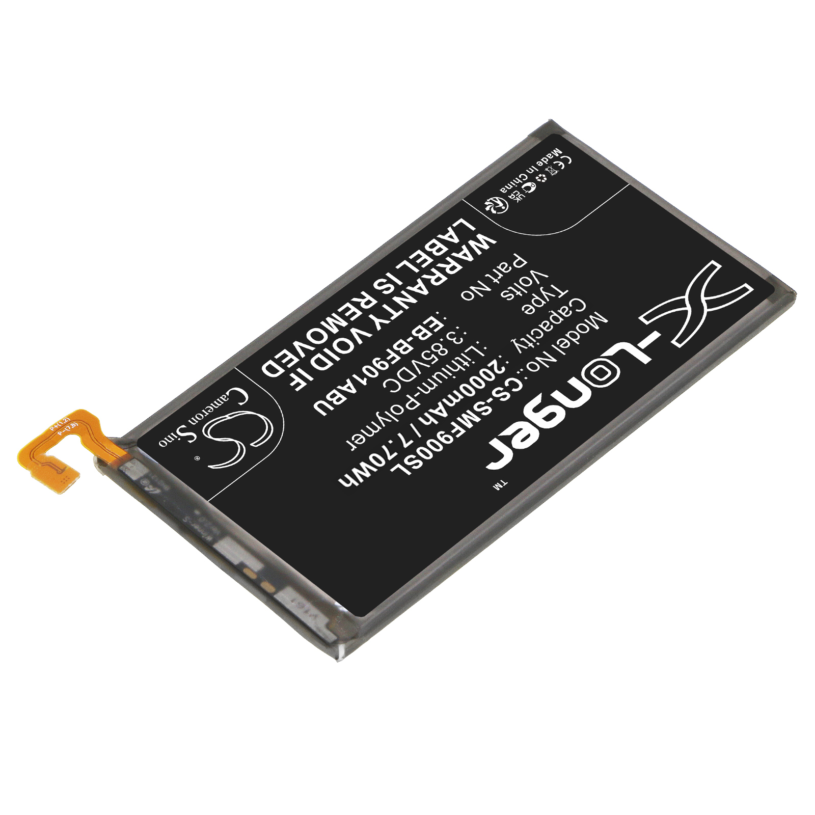 Акумулятор Samsung Fold, SCV44, SM-F9000, SM-F900F, SM-F900J, SM-F900U, SM-W2020, W20 5G - Зображення 2