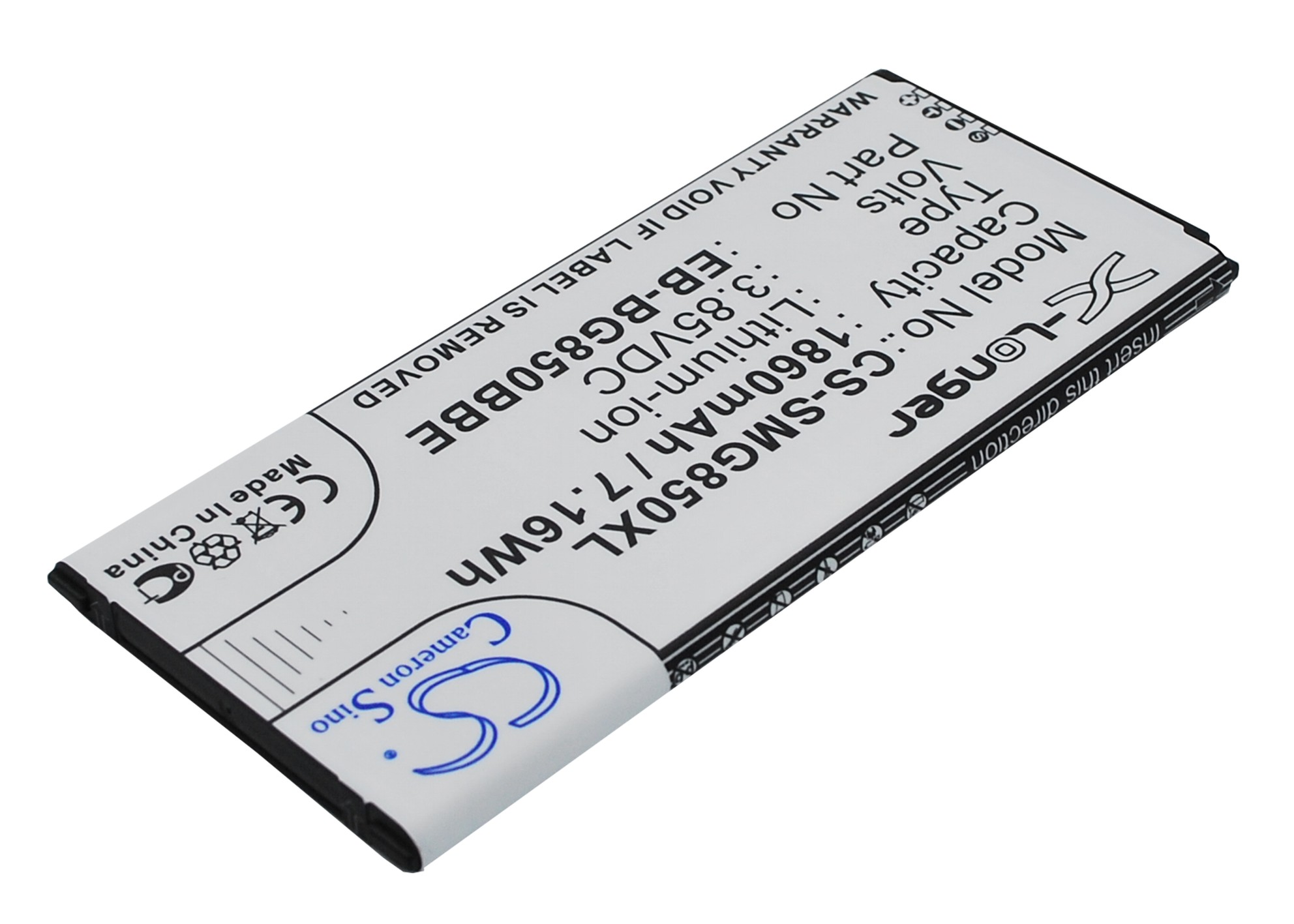 Акумулятор Samsung Galaxy Alpha, Galaxy Alpha LTE-A, SM-G850, SM-G8508, SM-G8508S, SM-G8509v, SM-G850A, SM-G850F, SM-G850T, SM-S801 - Зображення 3